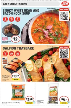 Preview of IGA catalogue - valid from 22/07/2026 | Page: 9 | Products: Pork, Salad, Salmon, Soup