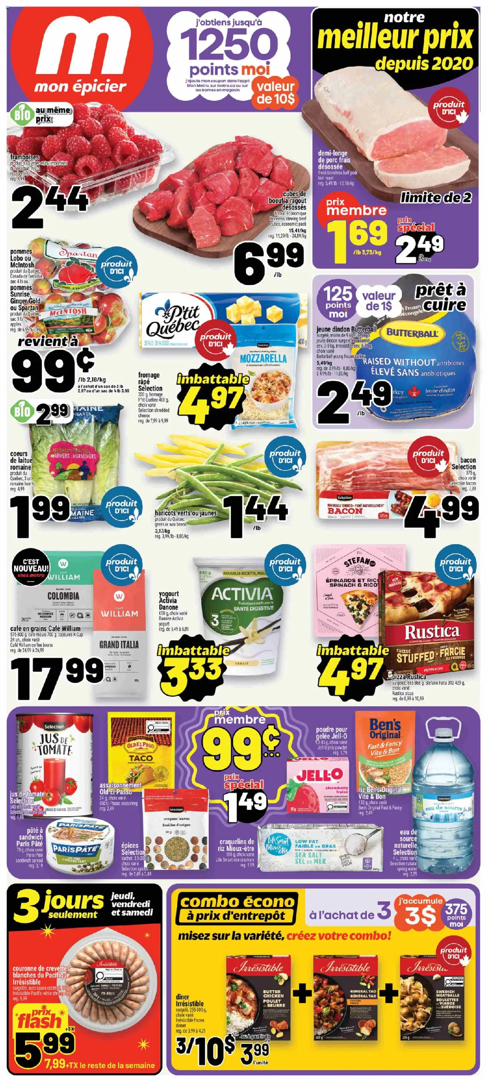 Metro flyer valid from Sep 24, 2026 | Page: 1 | Products: Rice, Tomato, Spread, Apples