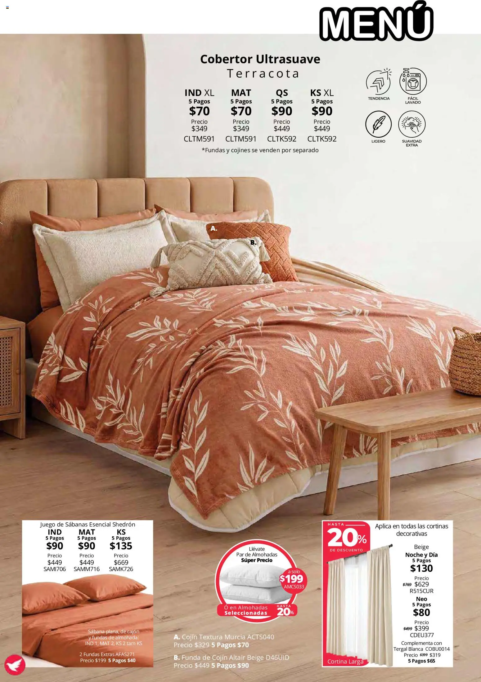 Nuevas ofertas de Colchas Concord válidas en toda la República Mexicana desde el 15/10/2026. ¡Encuentra las mejores ofertas en Colchas Concord catálogo Colección Cobertor Calor de Hogar! | Página: 78