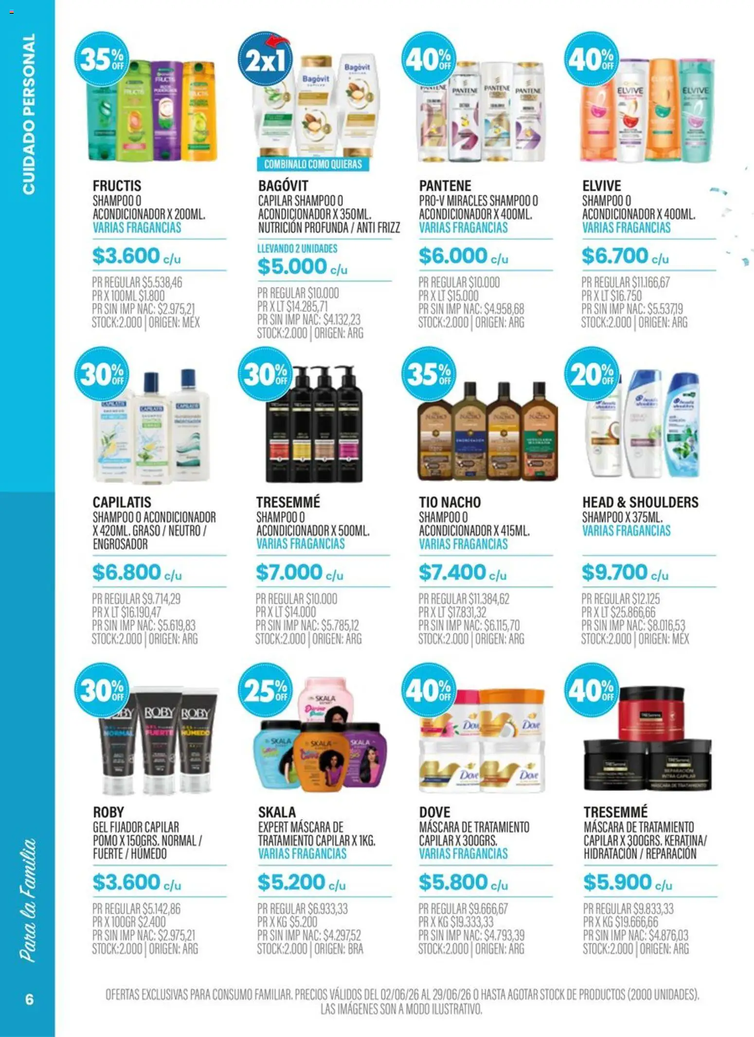 Pigmento - Golazo de ofertas │ válido desde el 02.06.2026 | Página: 6 | Productos: Máscara, Shampoo, Acondicionador, Fijador