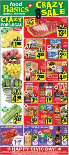 Preview of Food Basics weekly flyer / circulaire from shop Food Basics valid from Jul 30, 2026