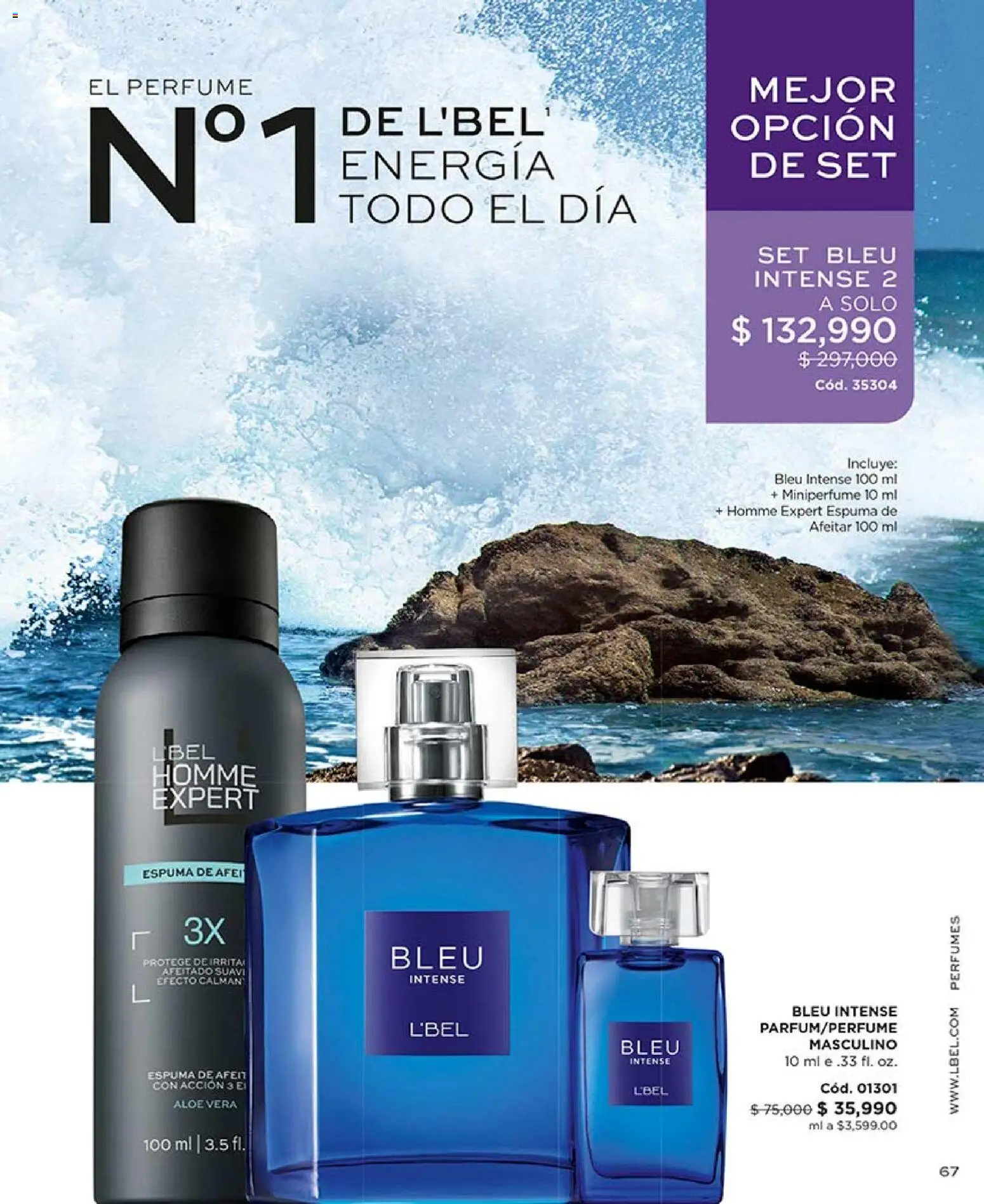 L'Bel revista - valida desde el 13.04.2026 | Página: 69 | Productos: Espuma, Perfume, Espuma de afeitar, Loción tonificante