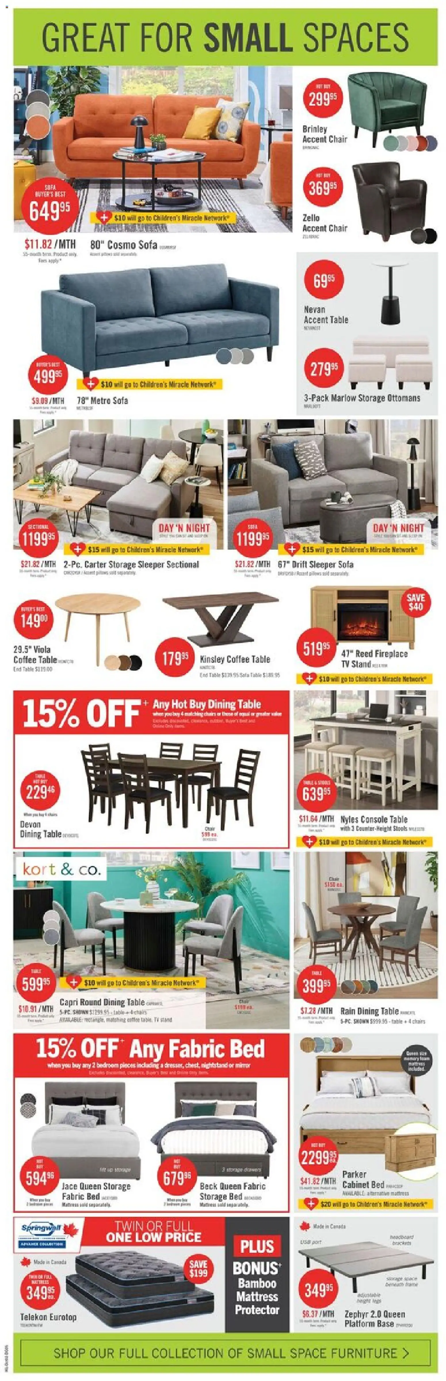 The Brick flyer valid from Sep 29, 2026 | Page: 13 | Products: Foam, Nightstand, Bed, Mirror