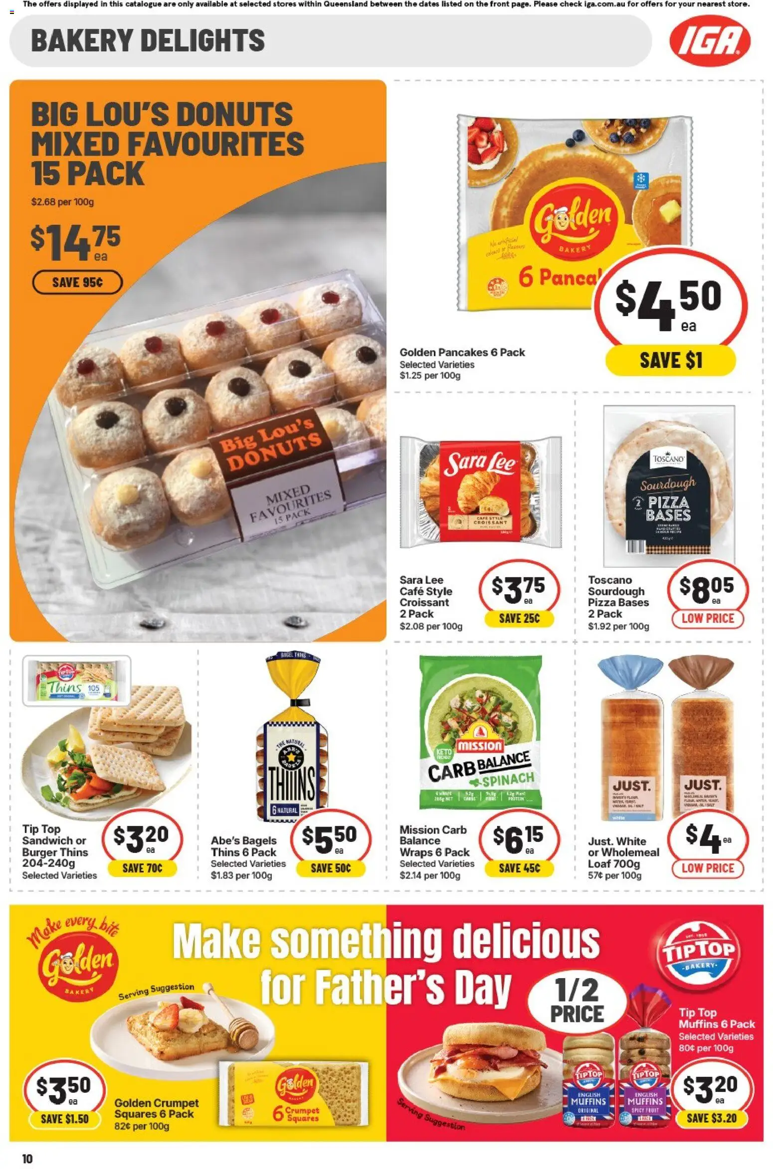 IGA catalogue - valid from 02/08/2026 | Page: 17 | Products: Bagels, Donuts, Muffins, Bakery