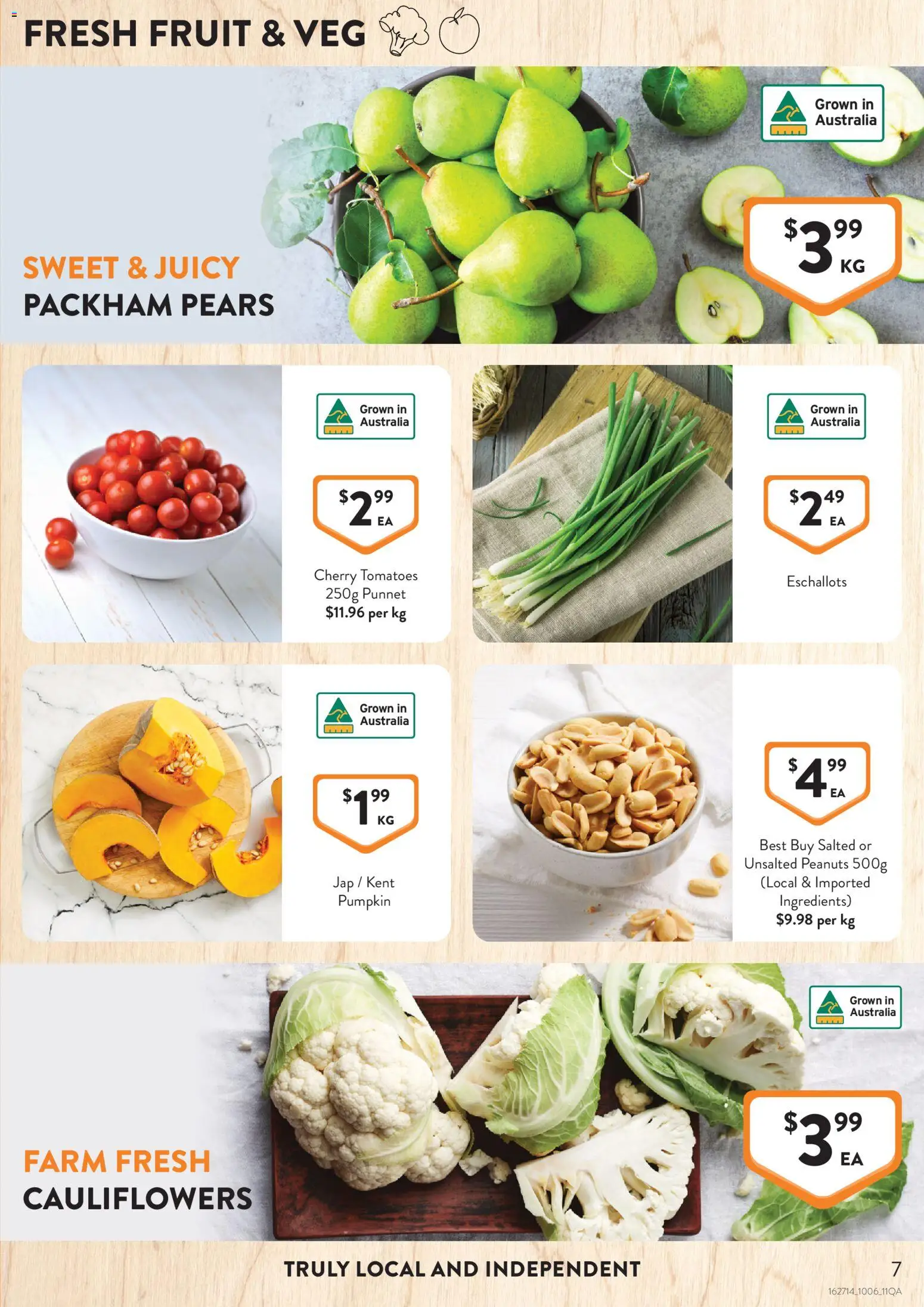 Foodworks catalogue - valid from 03/06/2026 | Page: 7 | Products: Tomatoes, Peanuts, Pumpkin