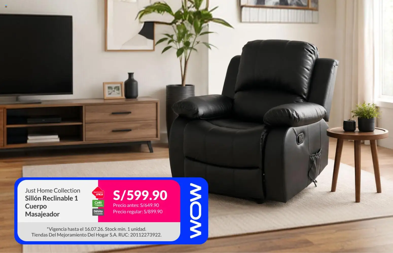 Catálogo Sodimac válido desde 13/07/2026 | Página: 8 | Productos: Sillón