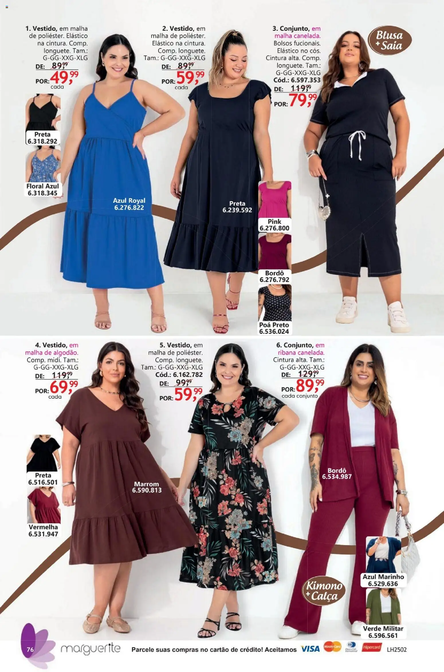 Quatro Estações Folheto - válido de 01.04.2026 | Página: 76 | Produtos: Kimono, Poá, Blusa, Calça