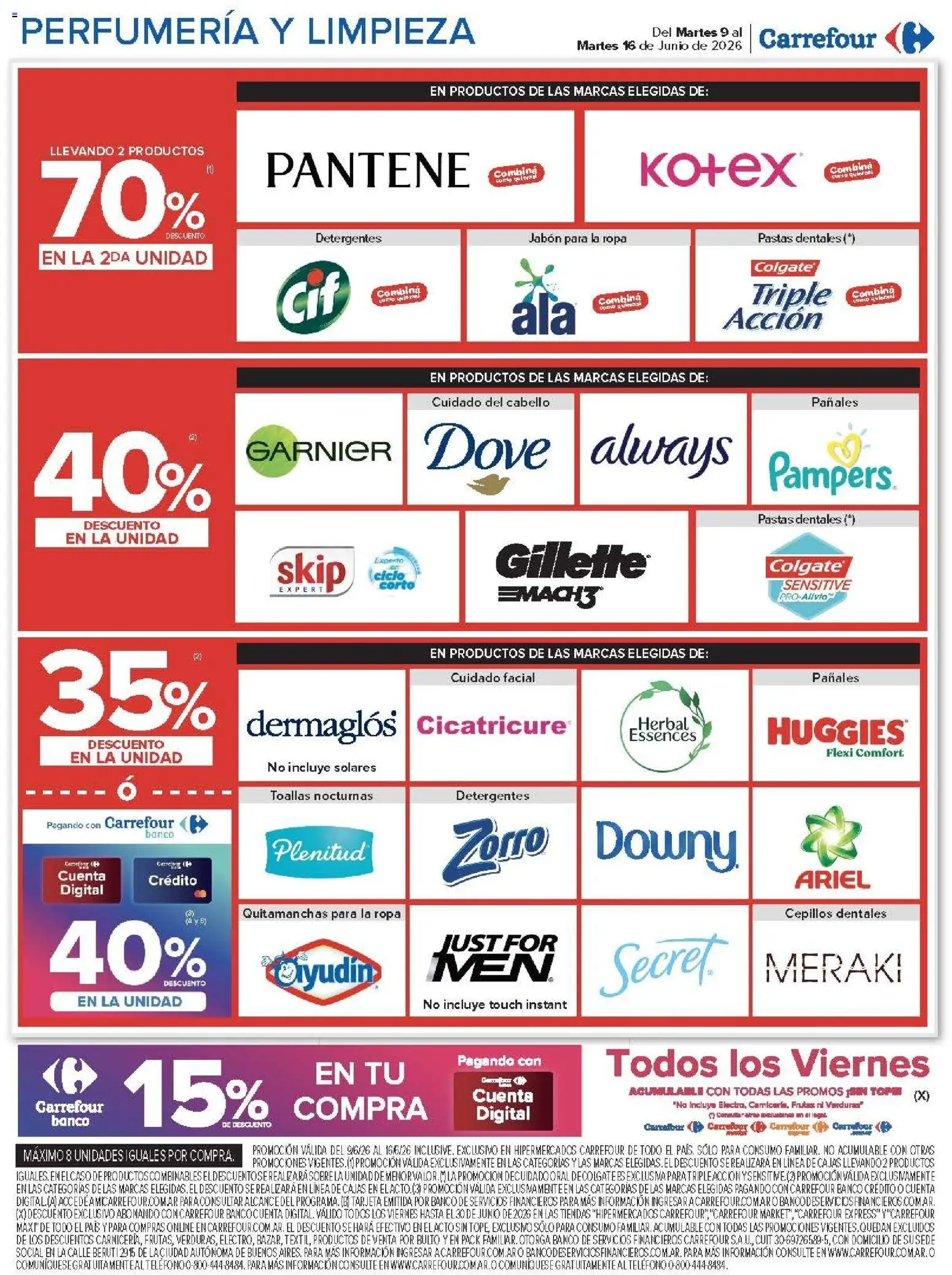 Carrefour ofertas │ válido desde el 09.06.2026 | Página: 22 | Productos: Teléfono, Toallas, Jabón, Ropa