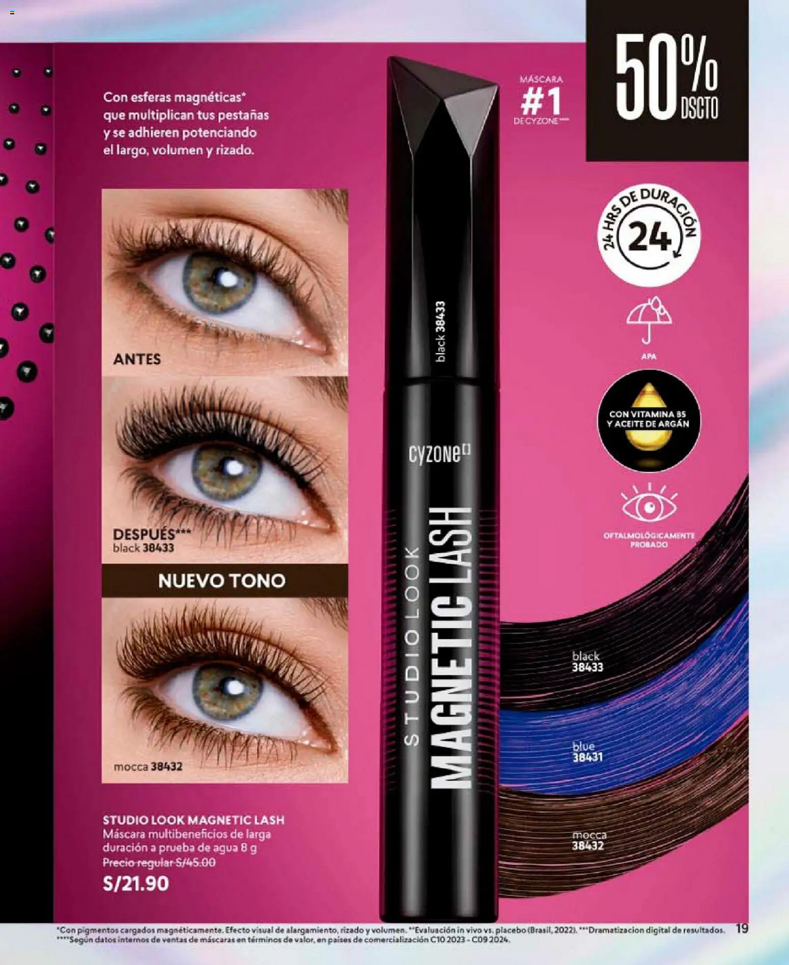 Catálogo CyZone válido desde 11/07/2026 | Página: 19 | Productos: Máscara, Aceite