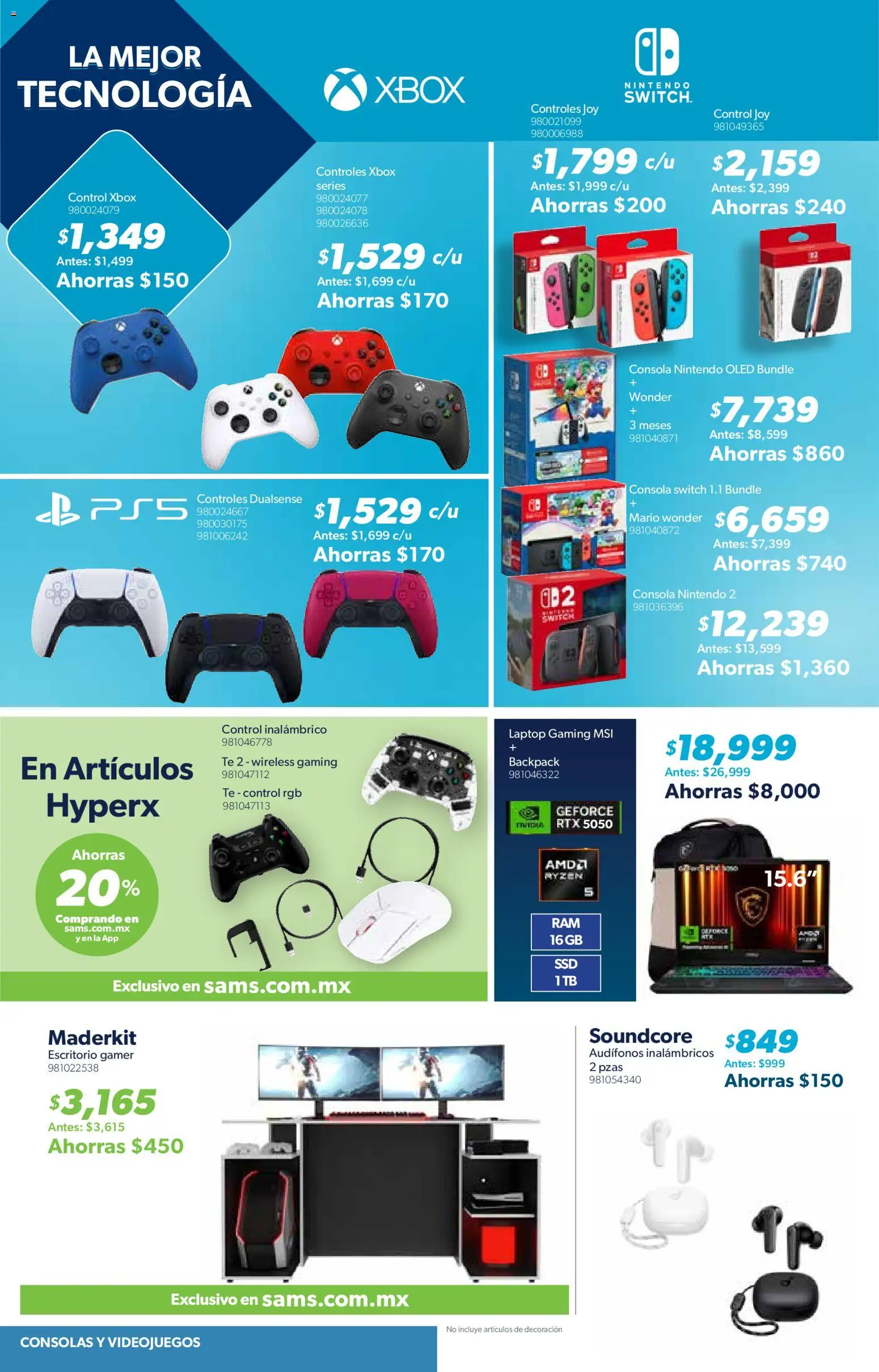 Nuevas ofertas de Sam's Club válidas en toda la República Mexicana desde el 05/08/2026. ¡Encuentra las mejores ofertas en Sam's Club catálogo! | Página: 22