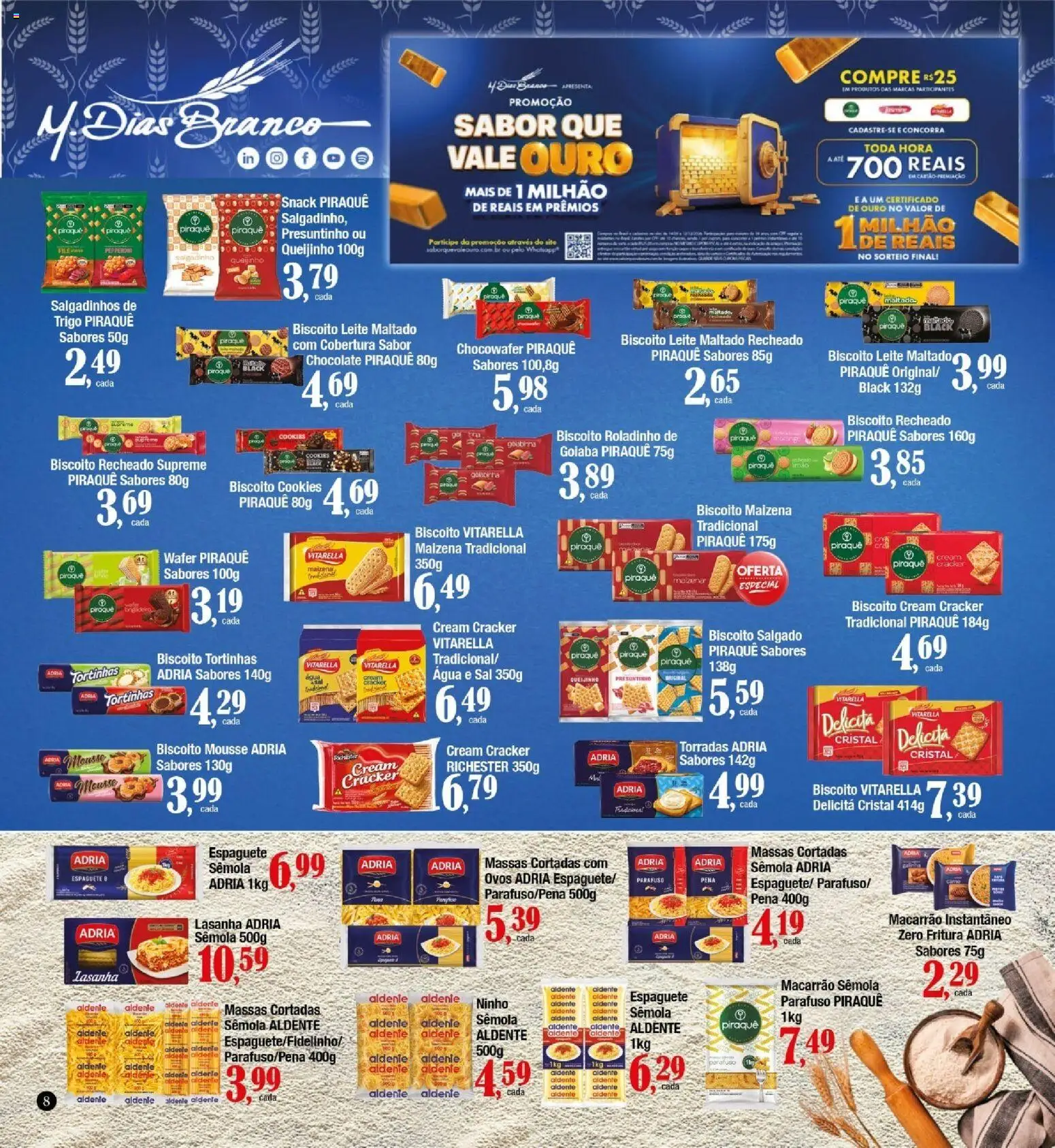 Supermercados Unidos Folheto - válido de 01/10/2026 | Página: 8 | Produtos: Biscoito, Sal, Biscoito salgado, Cream cracker