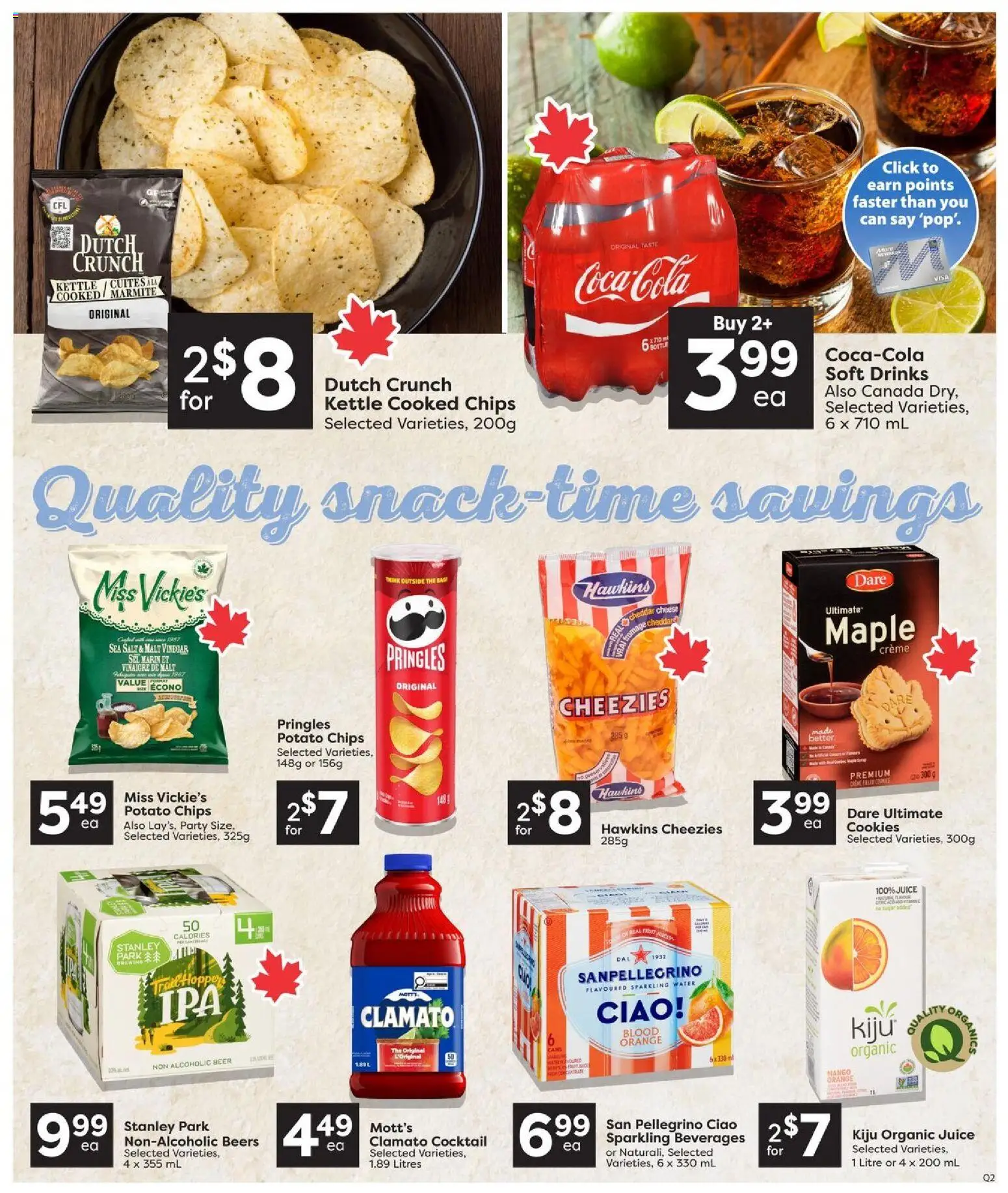 Quality Foods flyer valid from Sep 17, 2026 | Page: 12 | Products: Chips, Water, Drinks, Beer