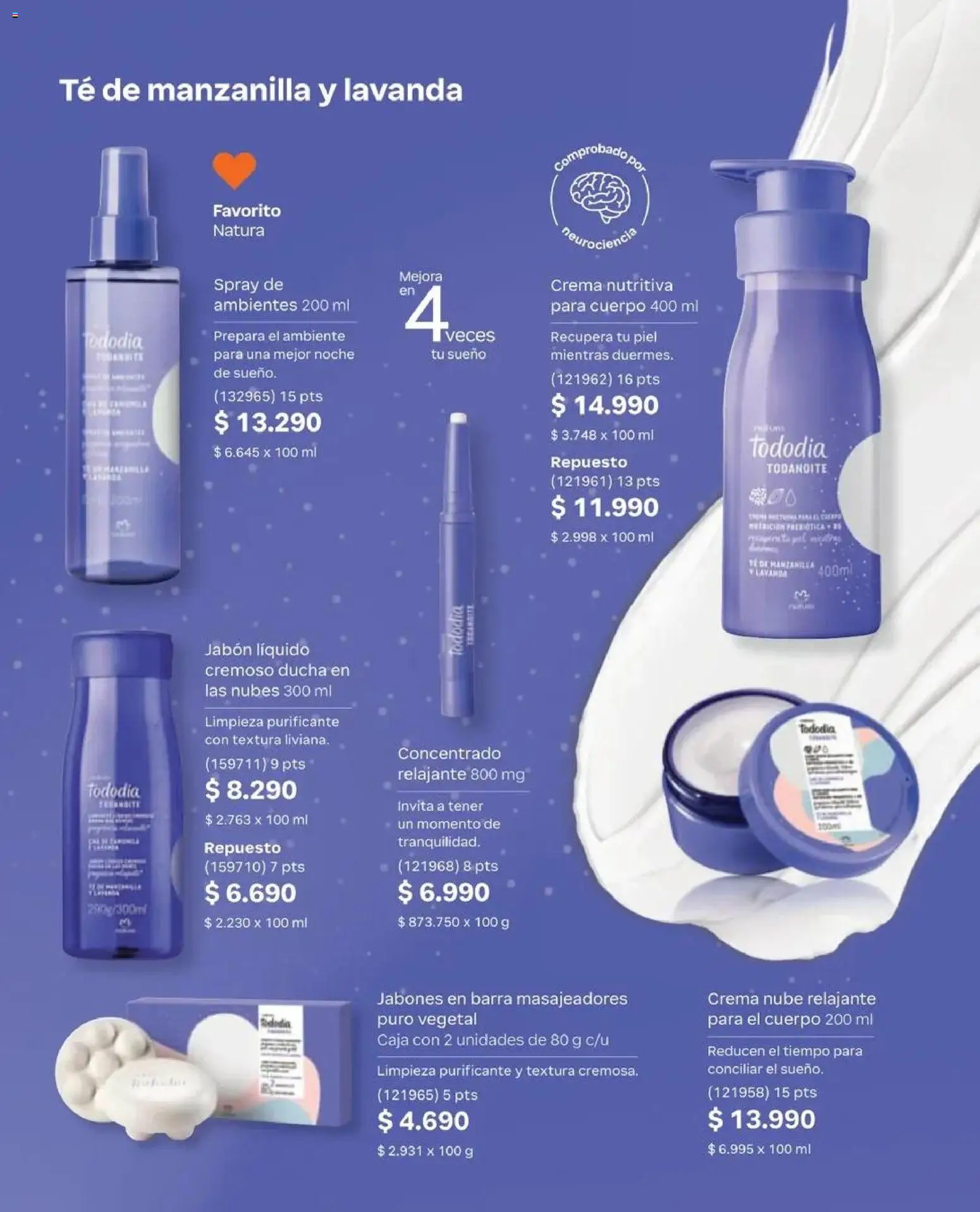 Natura catálogo │ válido desde el 31.08.2026 | Página: 158 | Productos: Caja, Ducha, Jabón, Té
