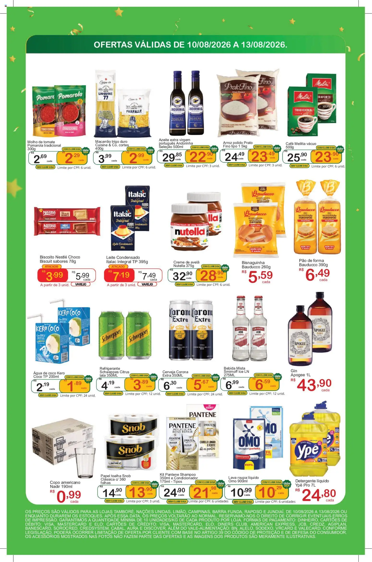 GIGA Atacado Folheto - válido de 10/08/2026 | Página: 2 | Produtos: Papel toalha, Condicionador, Bebida, Refrigerante