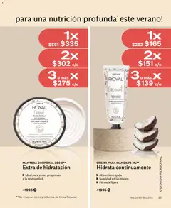 Vista previa de CREMA PARA MANOS 75 ML**, Hidrata continuamente, nuevo folleto de la tienda, válido en México a partir del 01/07/2026 | Página: 33 | Productos: Crema, Body