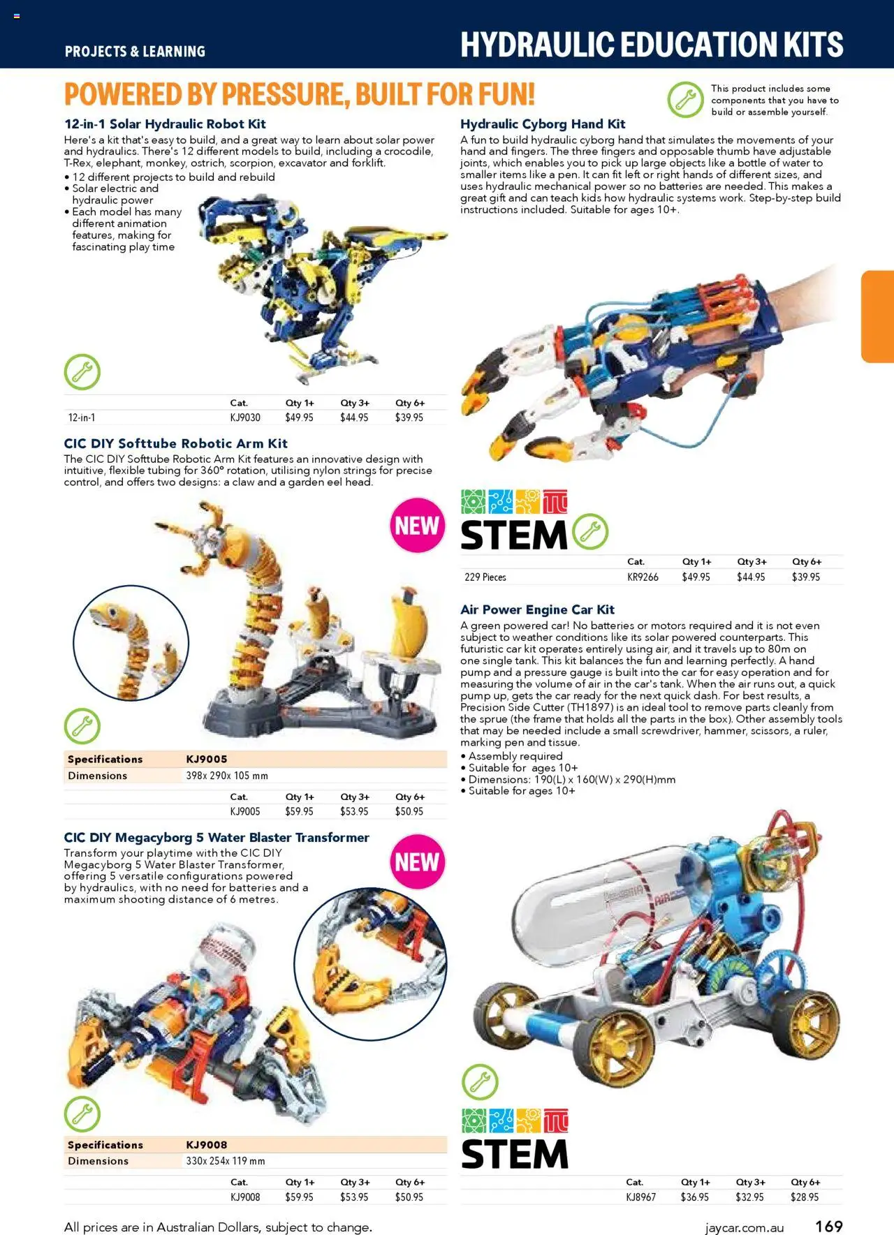Jaycar catalogue - valid from 09/07/2025 | Page: 169 | Products: Batteries, Tools, Pressure gauge, Robot