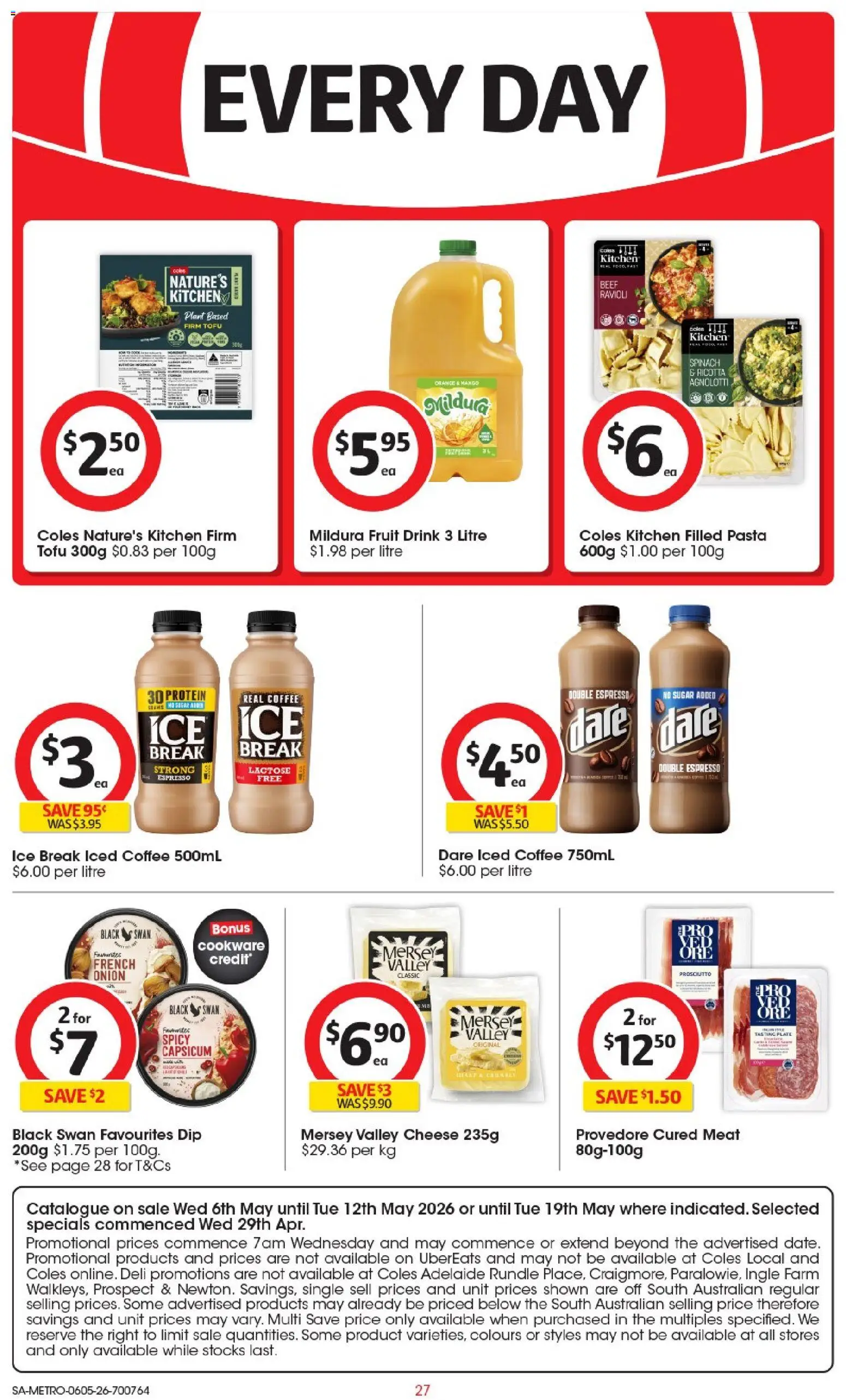 Coles catalogue - valid from 06.05.2026 | Page: 28 | Products: Cookware, Pasta, Sugar, Mango