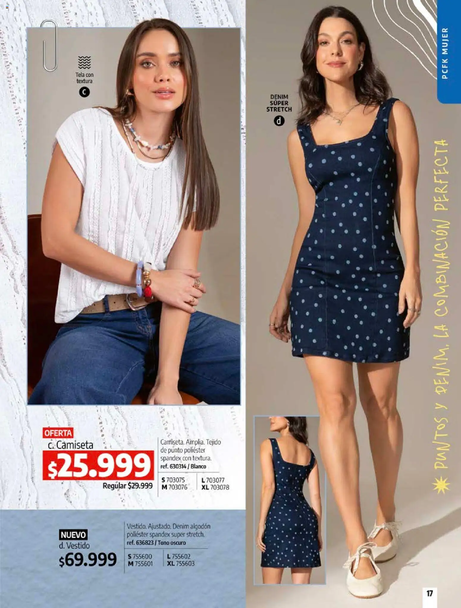 Pacifika revista - valida desde el 18/10/2026 | Página: 17 | Productos: Algodón, Camiseta, Combinación, Vestido