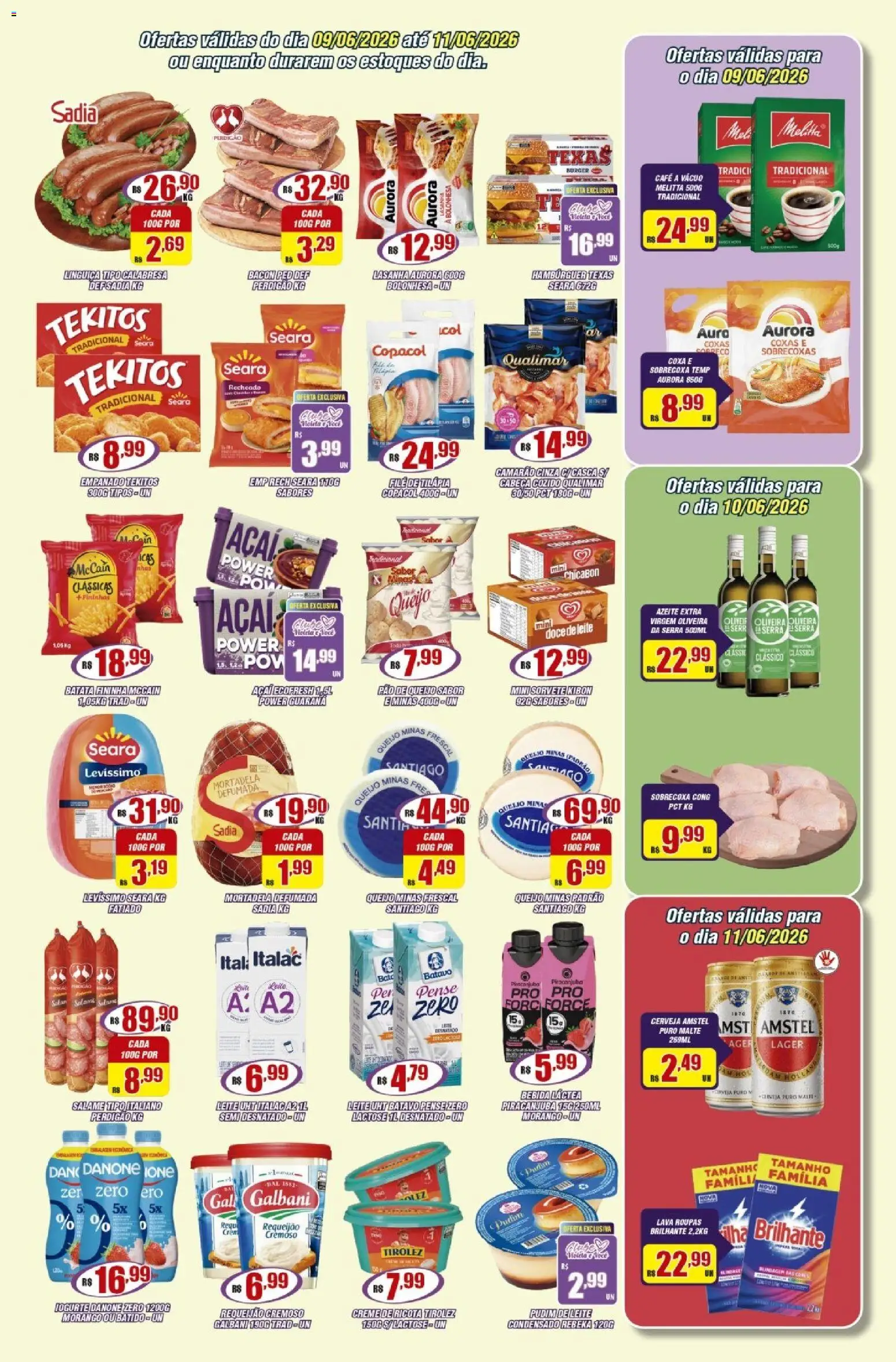 Violeta Supermercados Folheto - válido de 09.06.2026 | Página: 2 | Produtos: Guaraná, Salame, Creme, Batata