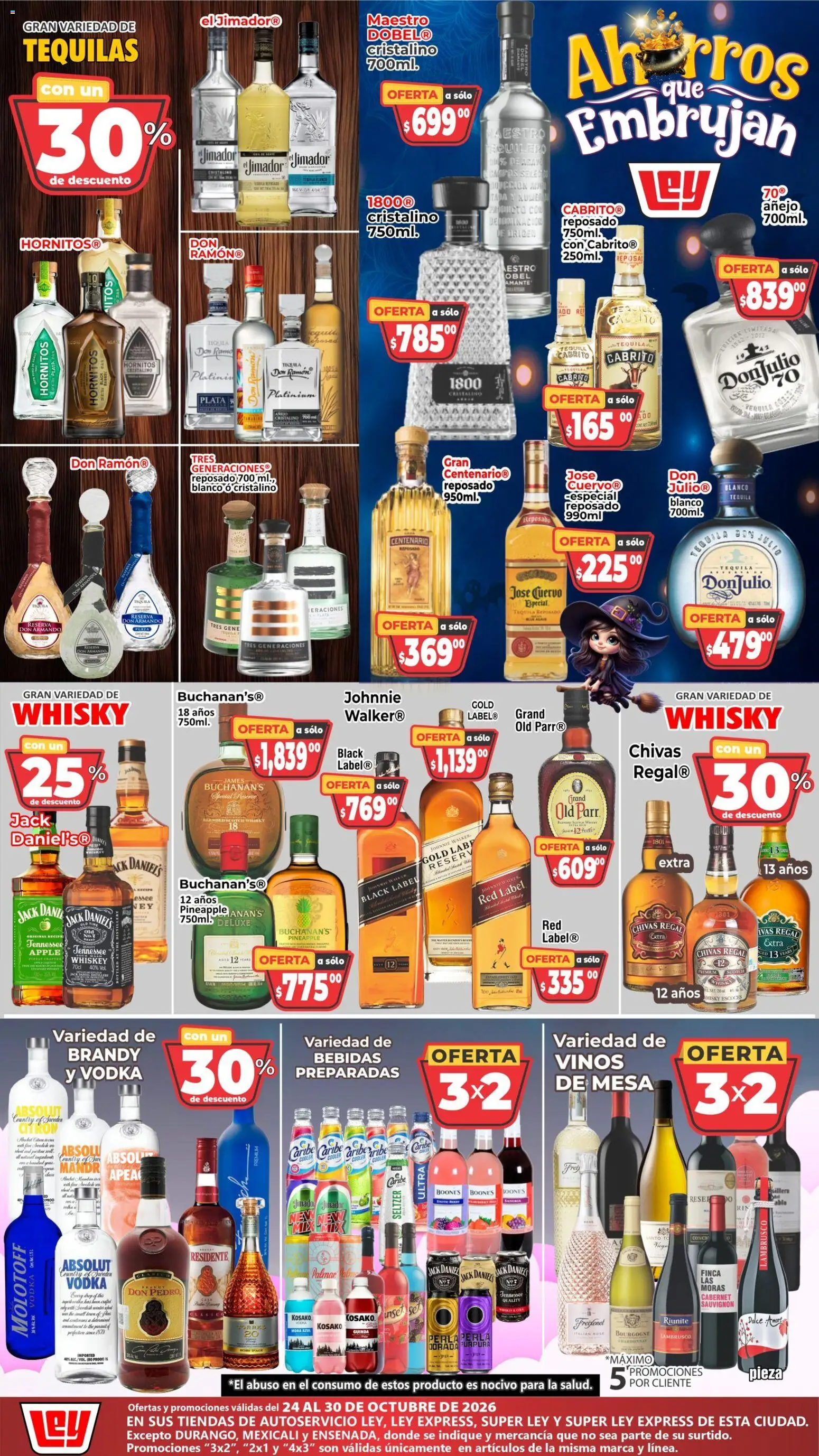 Nuevas ofertas de Casa Ley válidas en toda la República Mexicana desde el 24/10/2026. ¡Encuentra las mejores ofertas en Casa Ley folleto Ahorros que Embrujan! | Página: 1