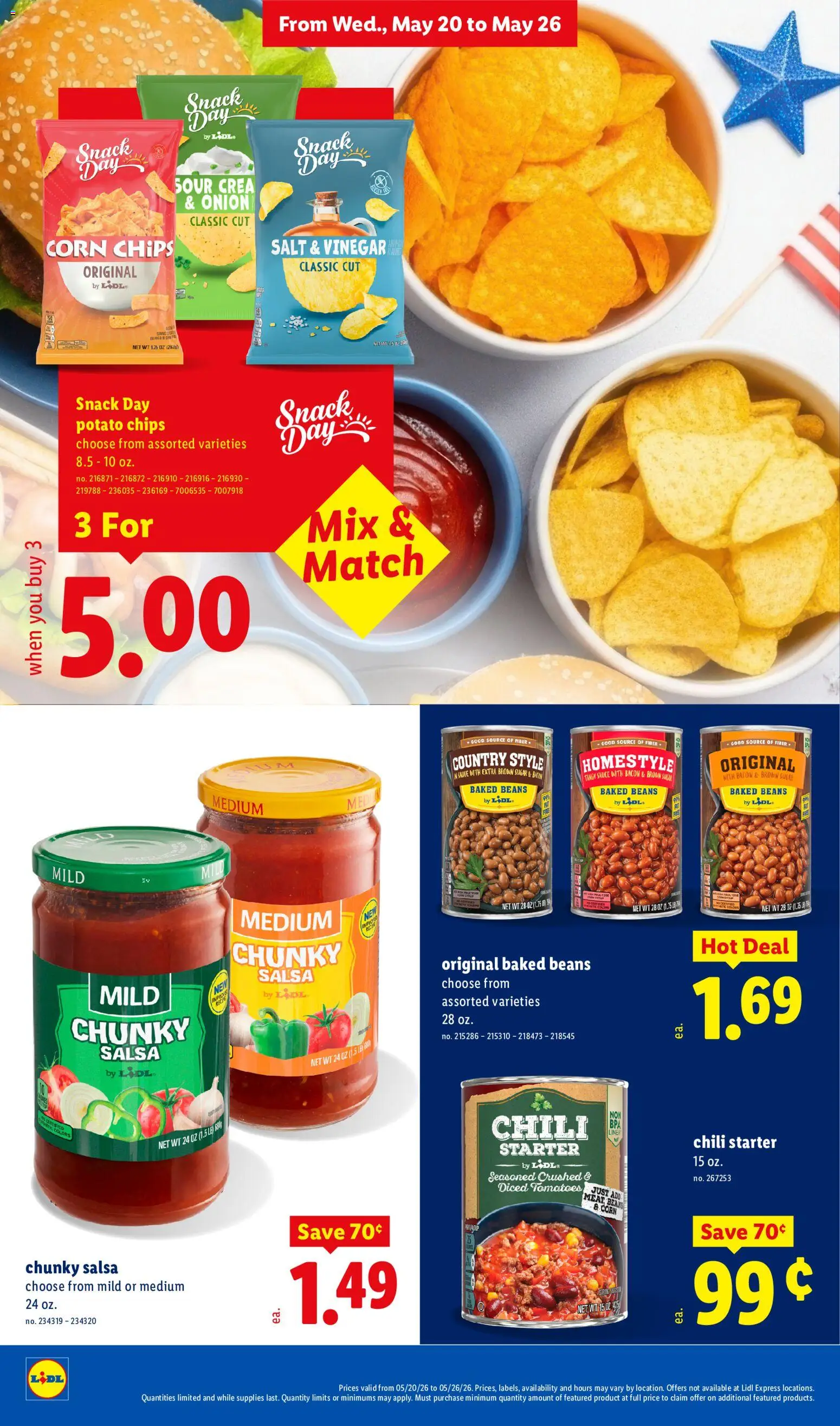 Lidl Weekly Ad - valid from 20.05.2026 | Page: 16 | Products: Vinegar, Chips, Sauce, Onion