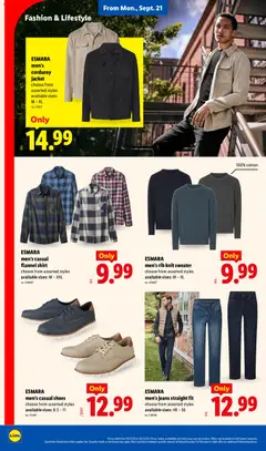 Preview of Lidl weekly ads valid from 09/16/2026 | Page: 32 | Products: Shirt, Sweater, Jacket, Jeans