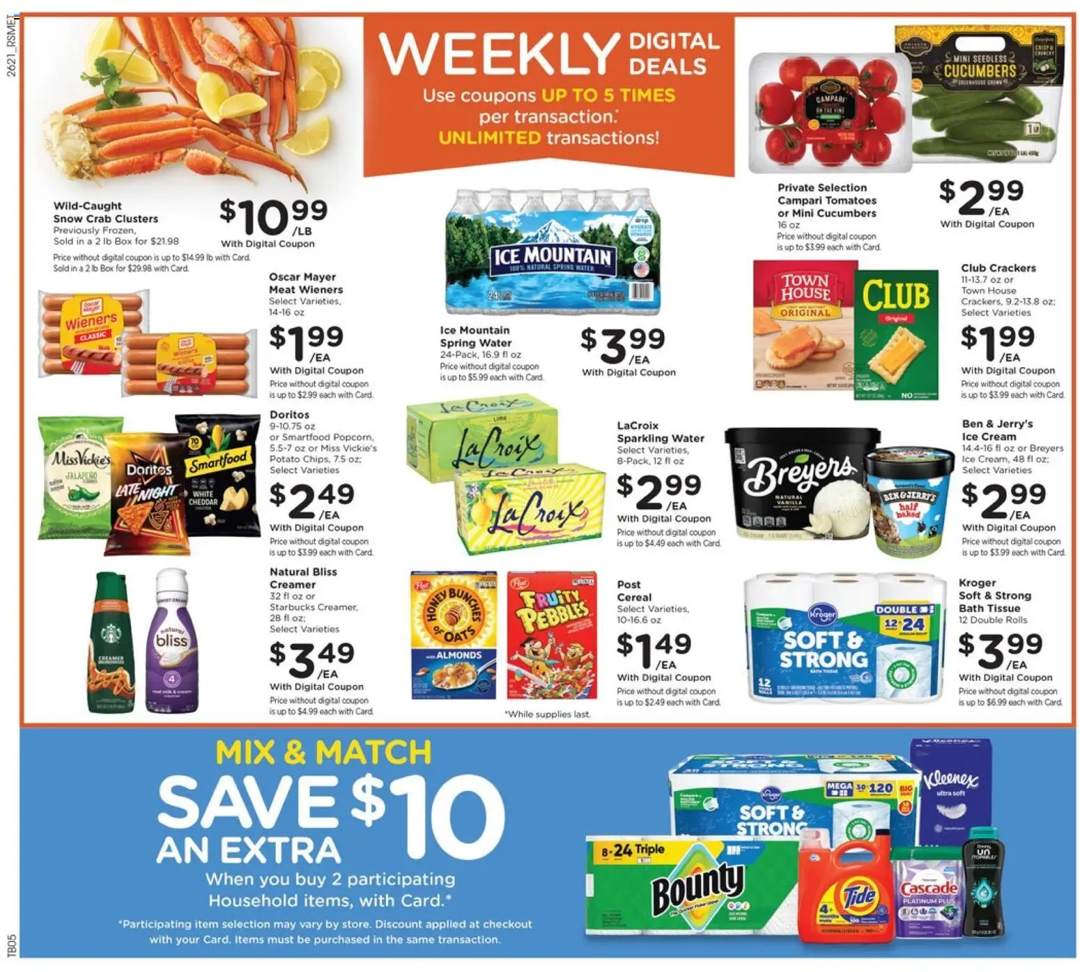 Pick ‘n Save Weekly Ad - valid from 06/24/2026 | Page: 3 | Products: Box, Bath, Ice cream, Water