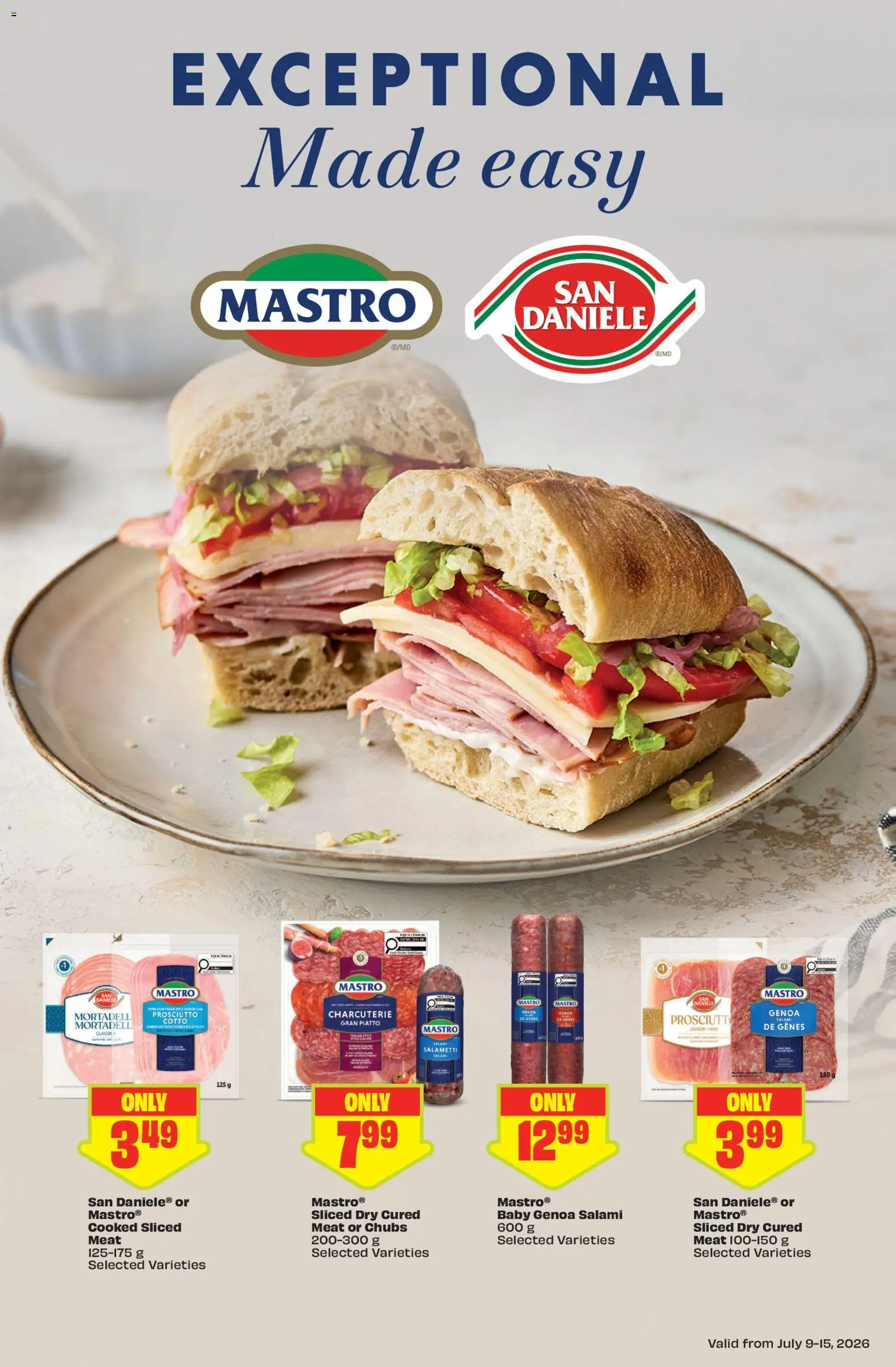FreshCo flyer valid from Jul 9, 2026 | Page: 11 | Products: Salami