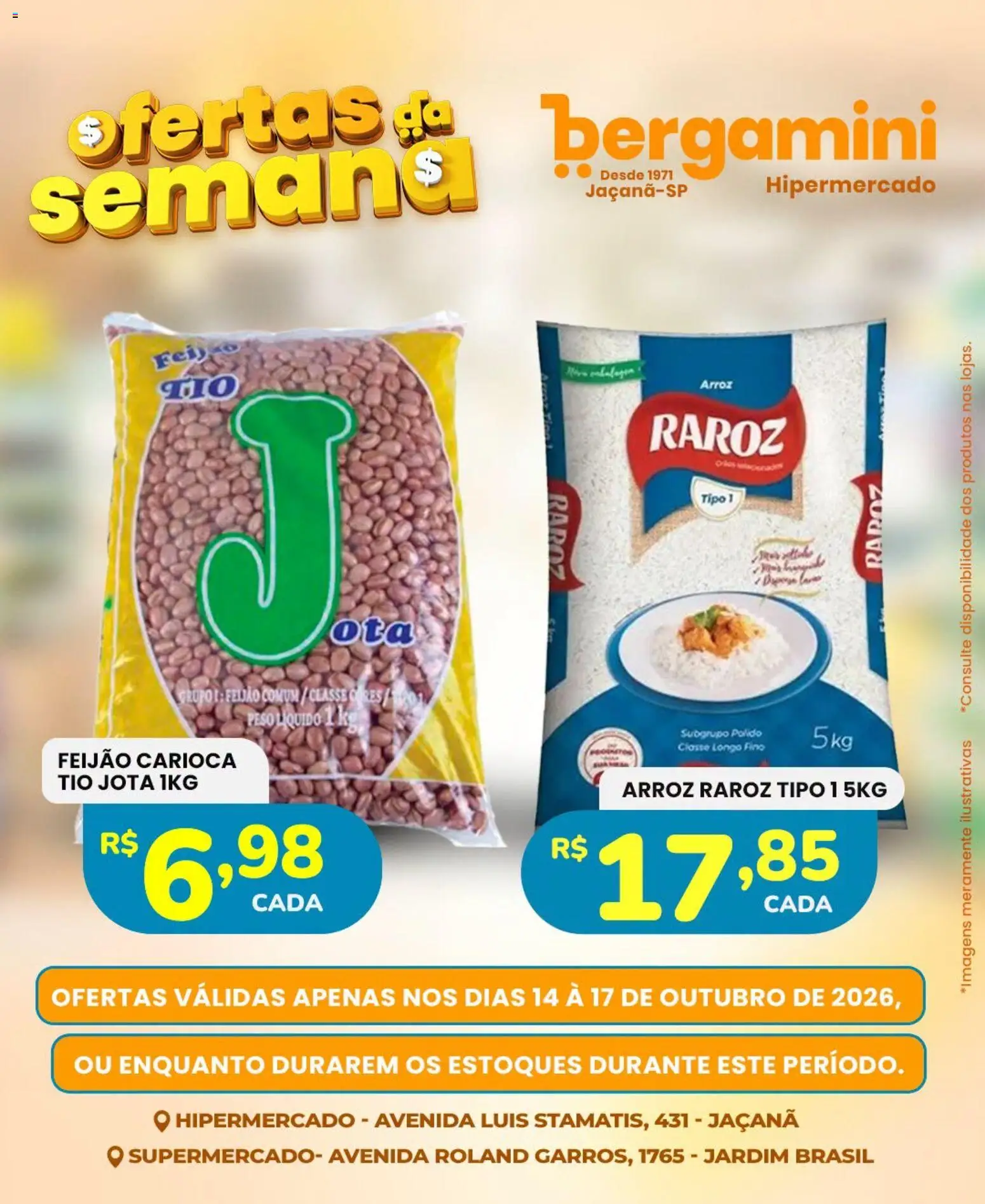 Supermercado Bergamini Folheto - válido de 14/10/2026 | Página: 1