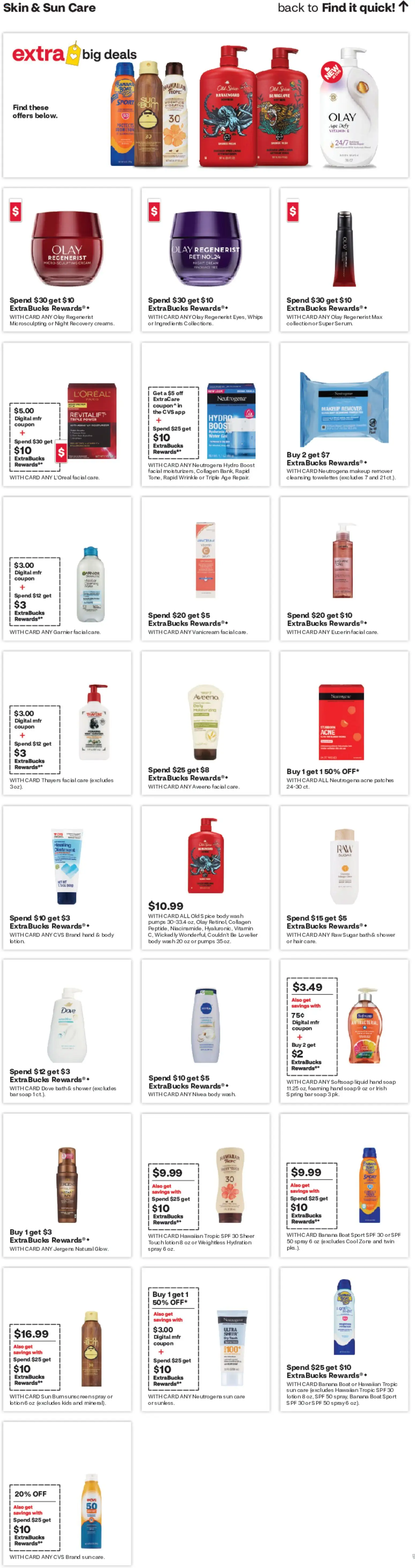 CVS Pharmacy Weekly Ad - CO - valid from 31.05.2026 | Page: 12 | Products: Shower, Makeup Remover, Healing Ointment, Water
