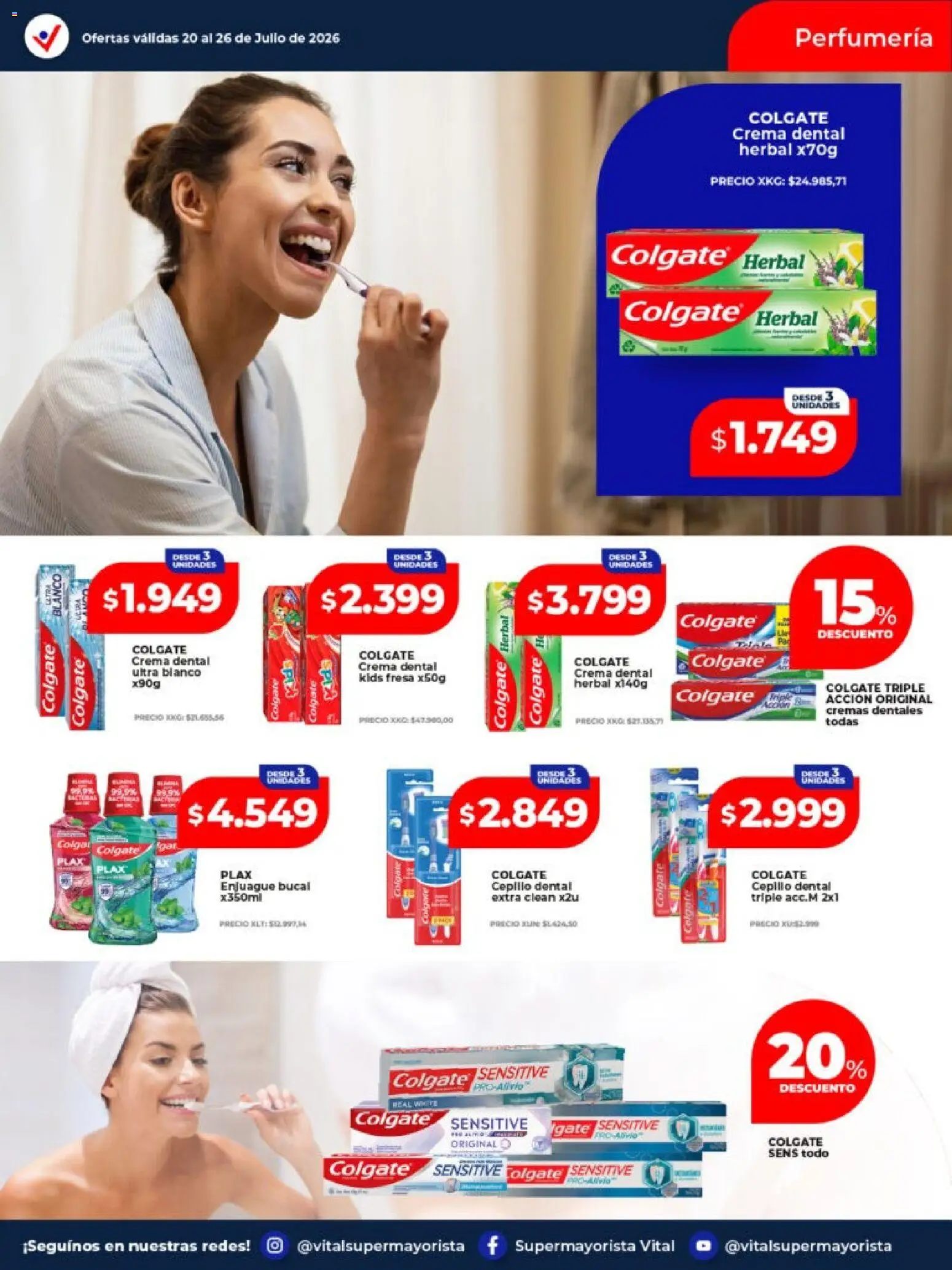 Vital - Ofertas │ válido desde el 20/07/2026 | Página: 6 | Productos: Cepillo, Enjuague bucal, Crema