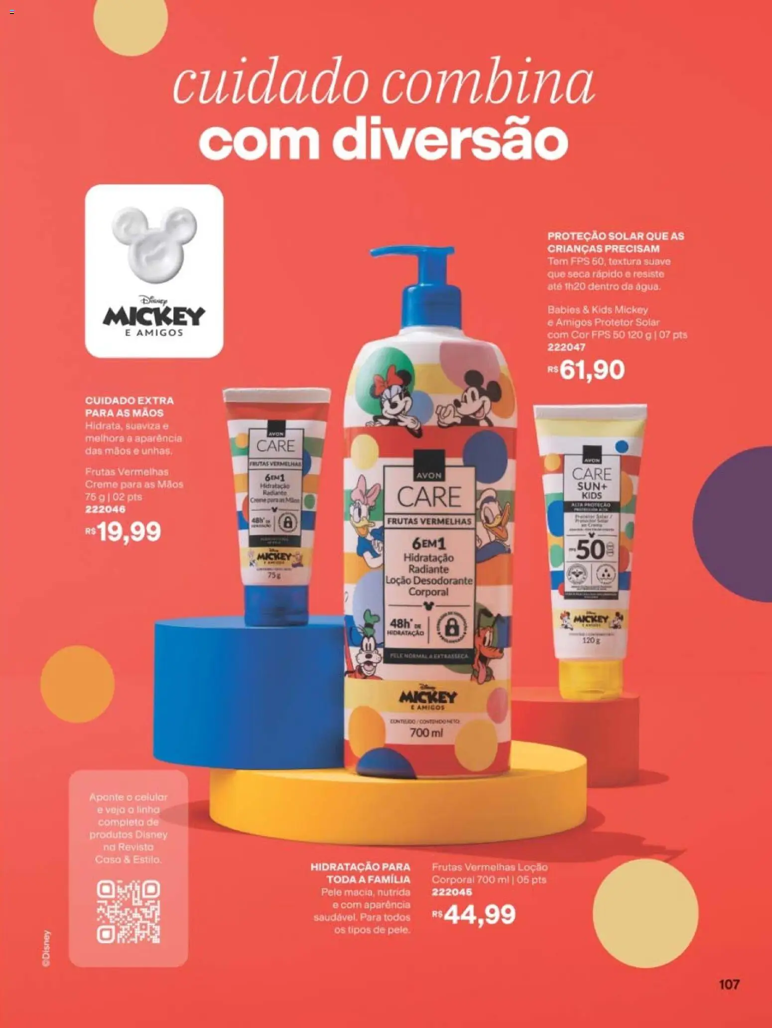 Avon Folheto - válido de 10/08/2026 | Página: 107 | Produtos: Celular, Frutas vermelhas, Desodorante, Revista