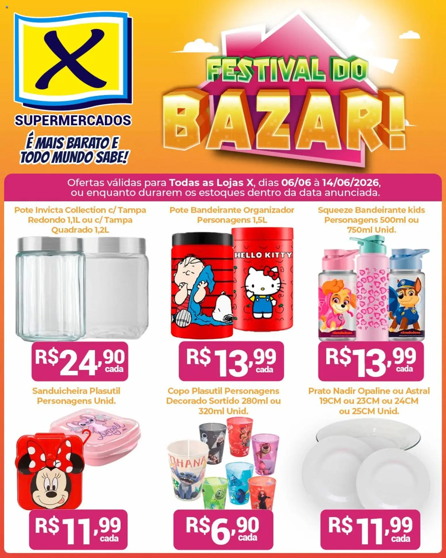 X Supermercados Folheto - válido de 06.06.2026 | Página: 2 | Produtos: Sanduicheira, Organizador