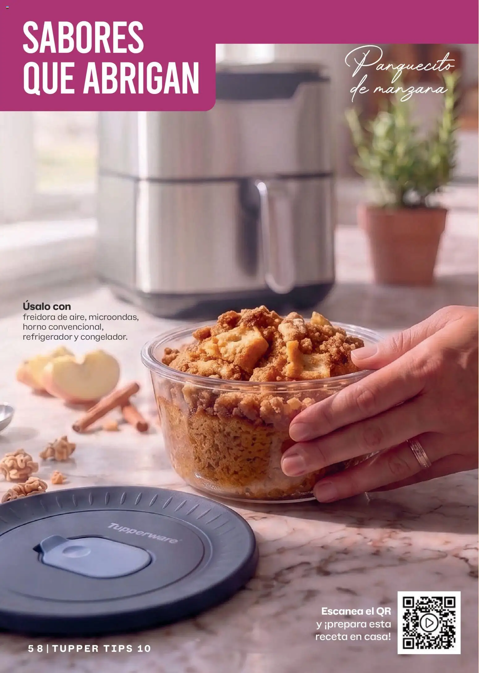 Nuevas ofertas de Tupperware válidas en toda la República Mexicana desde el 07/09/2026. ¡Encuentra las mejores ofertas en Tupperware catálogo! | Página: 58 | Productos: Horno, Manzana, Tupper, Freidora