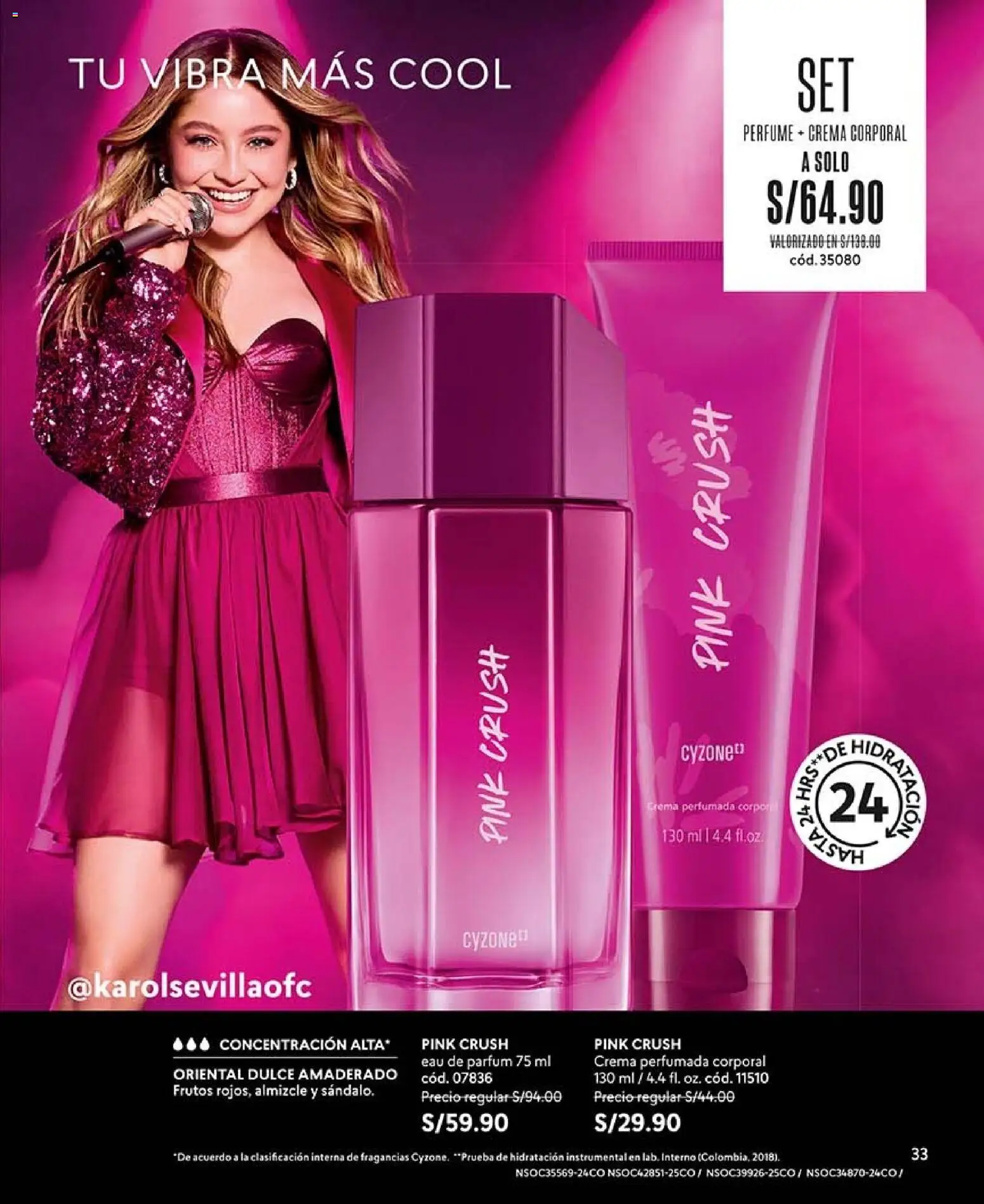Catálogo CyZone válido desde 09/09/2026 | Página: 33 | Productos: Crema, Perfume