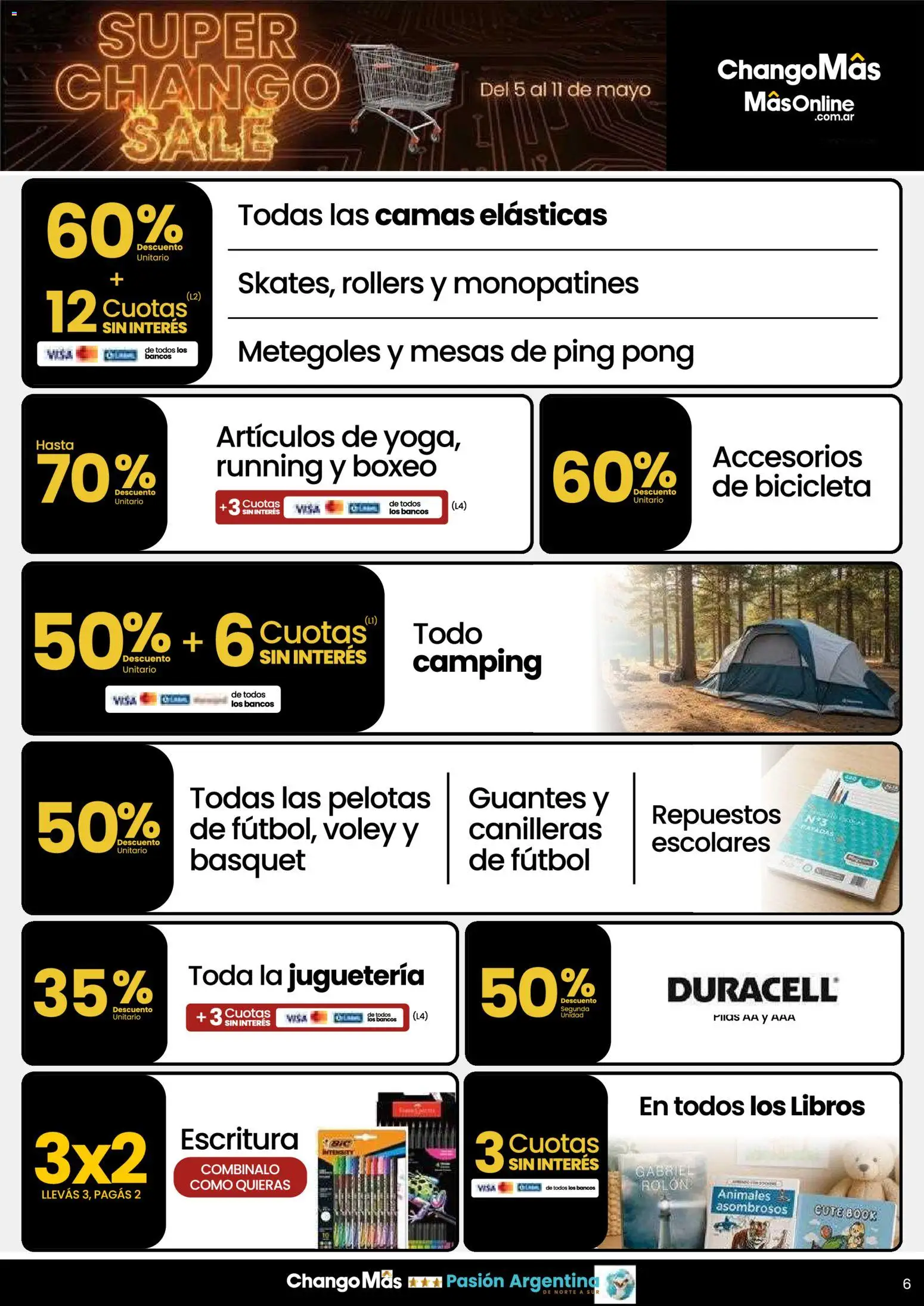 Changomas - Ofertas  Super Chango Sale │ válido desde el 05.05.2026 | Página: 8 | Productos: Banco, Guantes