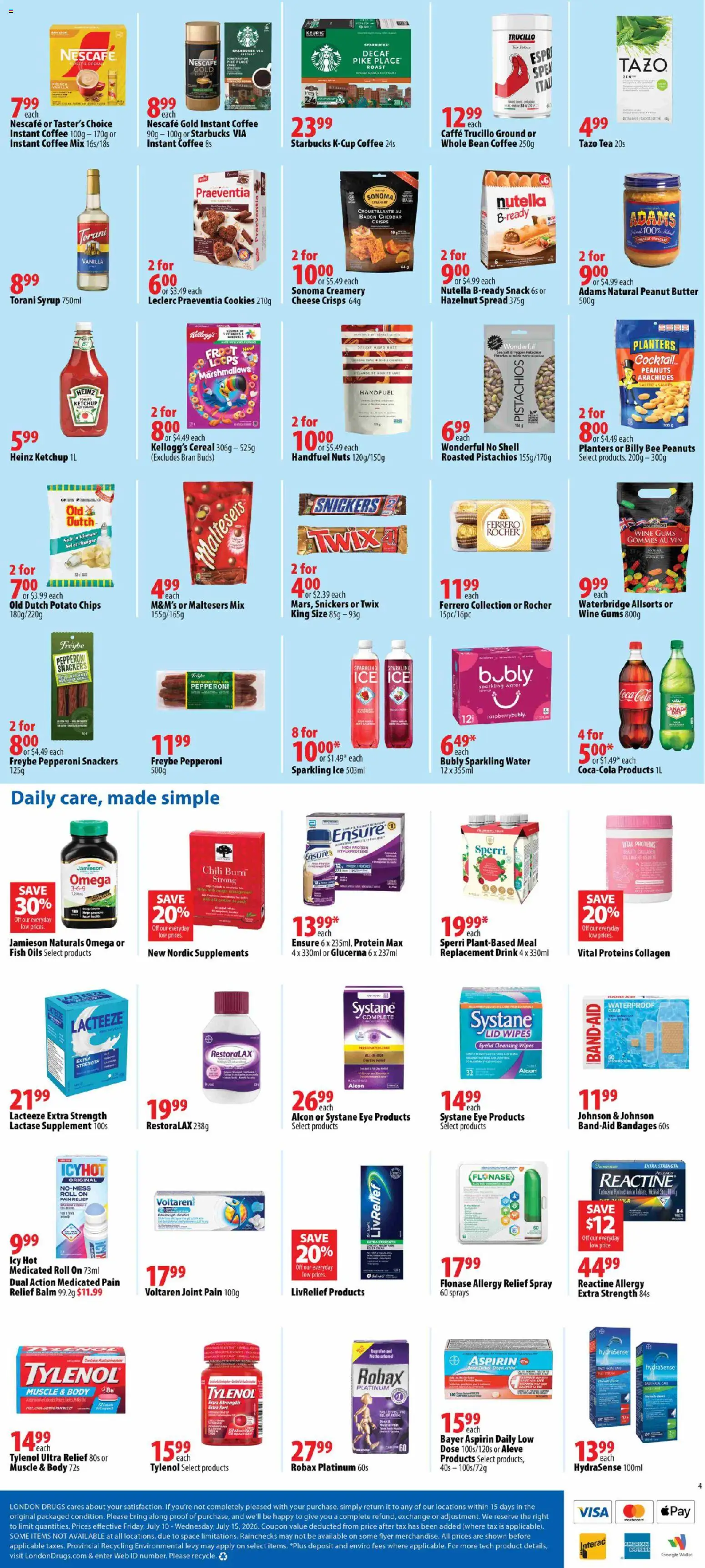 London Drugs flyer valid from Jul 10, 2026 | Page: 4