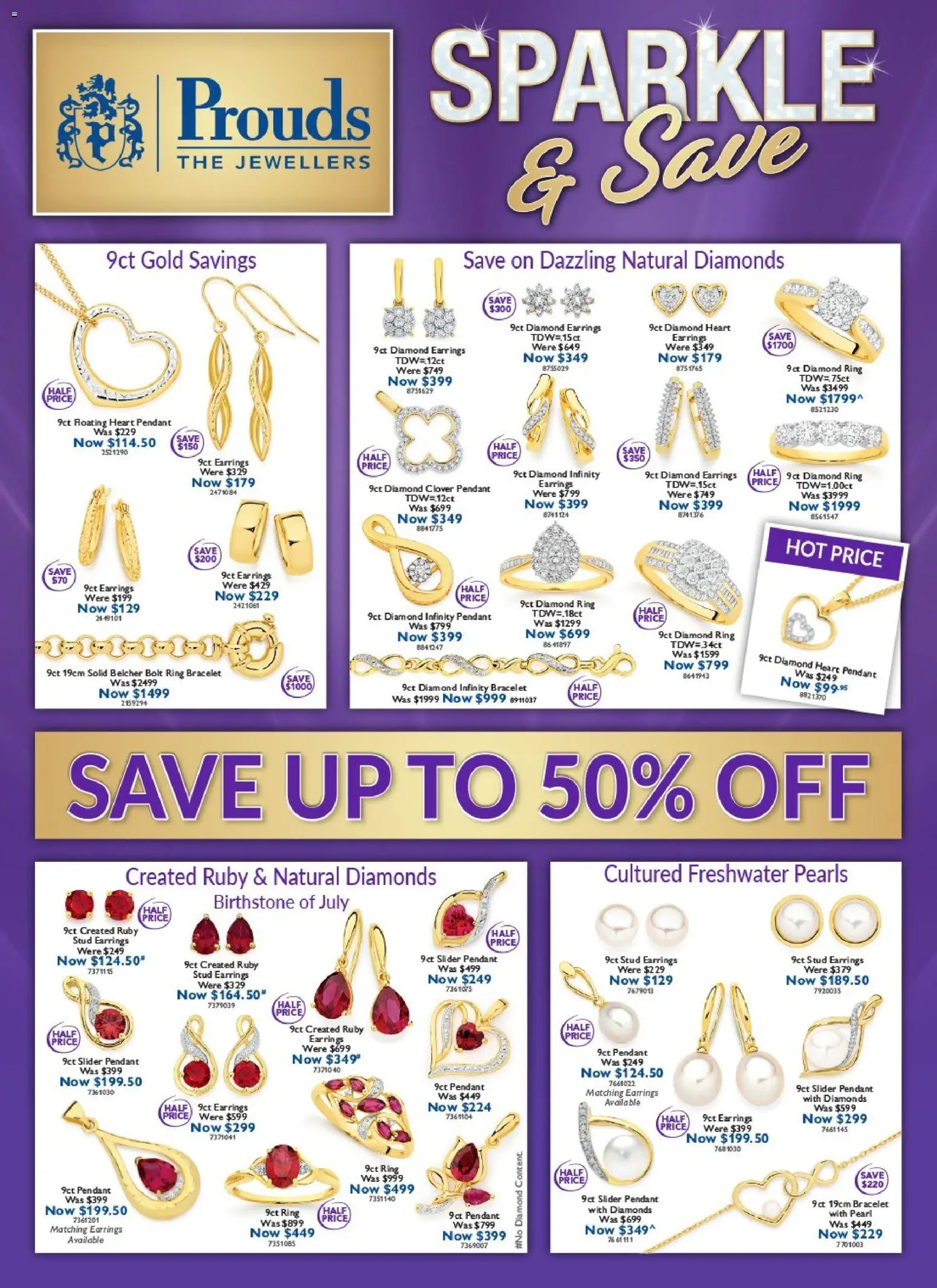 Prouds The Jewellers catalogue - valid from 29/06/2026 | Page: 1 | Products: Bracelet, Diamond, Earrings, Pendant