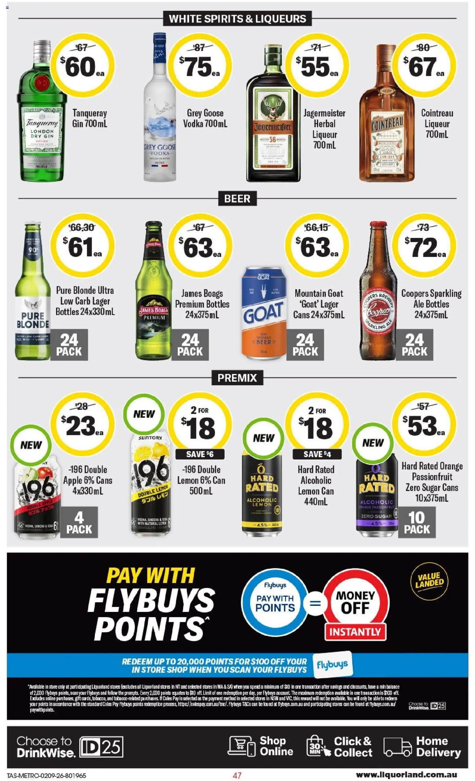 Coles catalogue - valid from 02/09/2026 | Page: 48 | Products: Herbal liqueur, Passionfruit, Vodka, Herbal