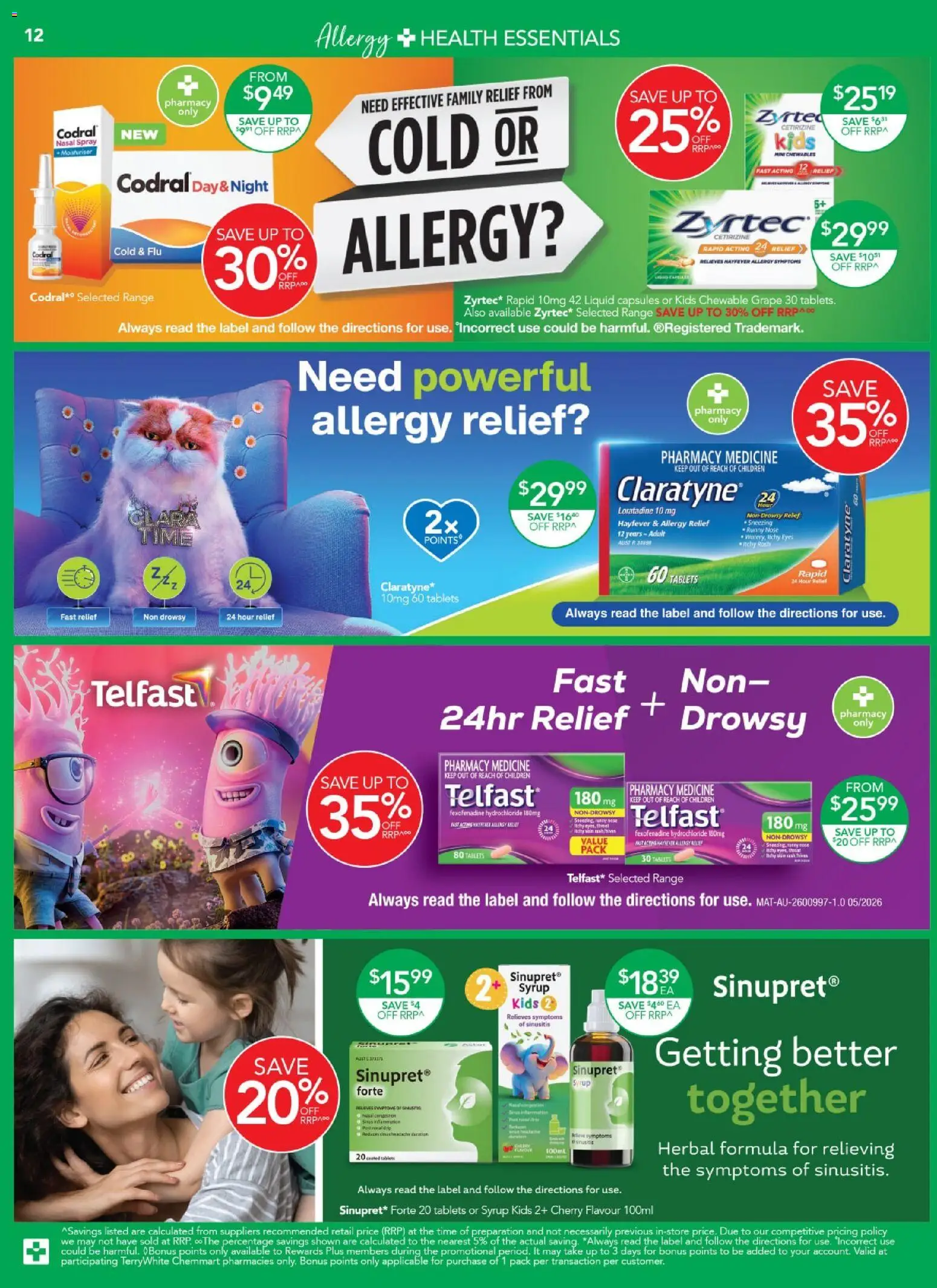 Terry White catalogue - valid from 20/08/2026 | Page: 12 | Products: Capsules, Herbal, Runny nose, Allergy