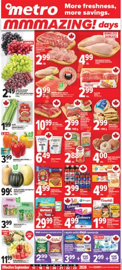 Preview of Metro weekly flyer / circulaire from shop Metro valid from Sep 17, 2026