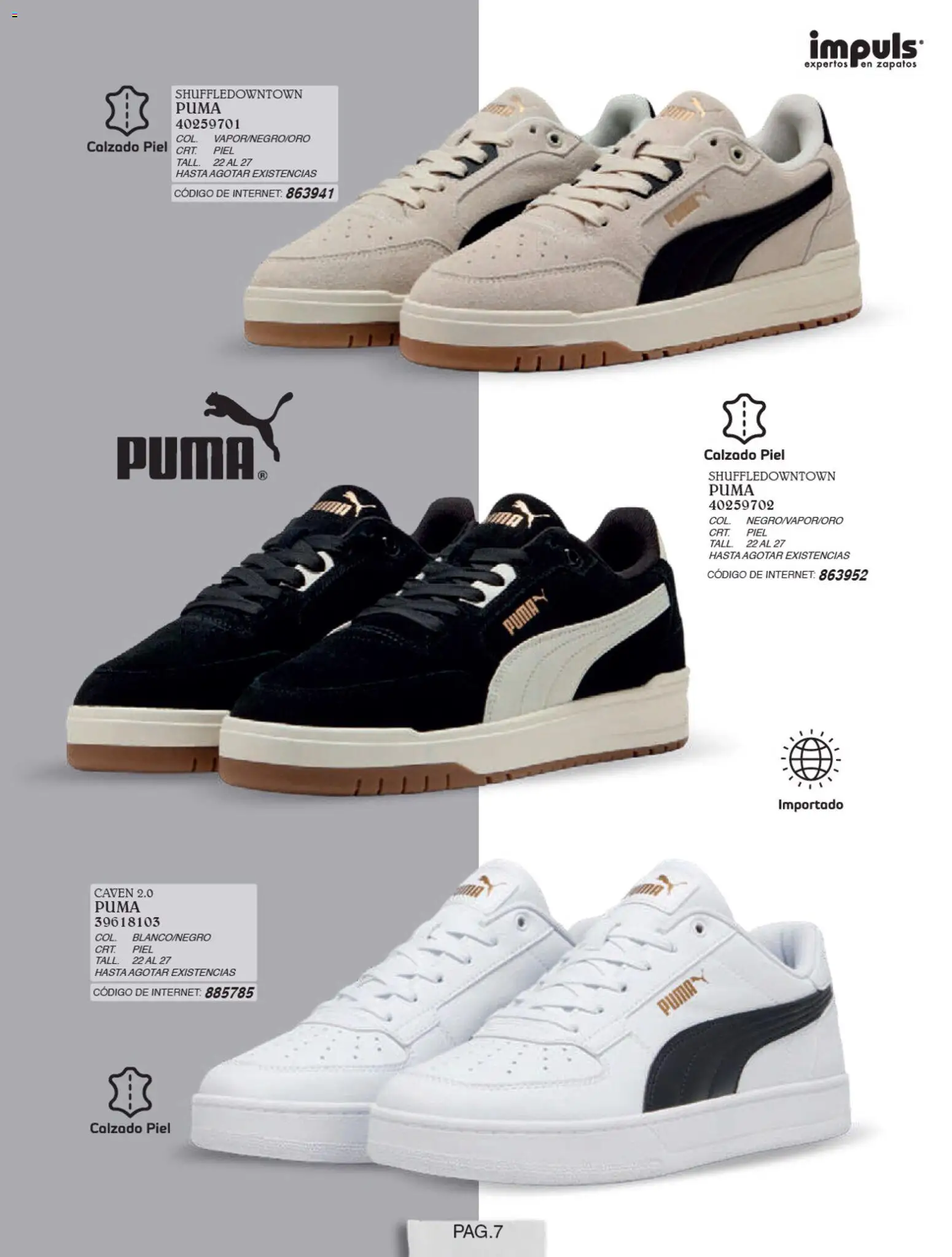 Nuevas ofertas de Impuls válidas en toda la República Mexicana desde el 01/07/2026. ¡Encuentra las mejores ofertas en Impuls catálogo Niño! | Página: 9 | Productos: Zapatos