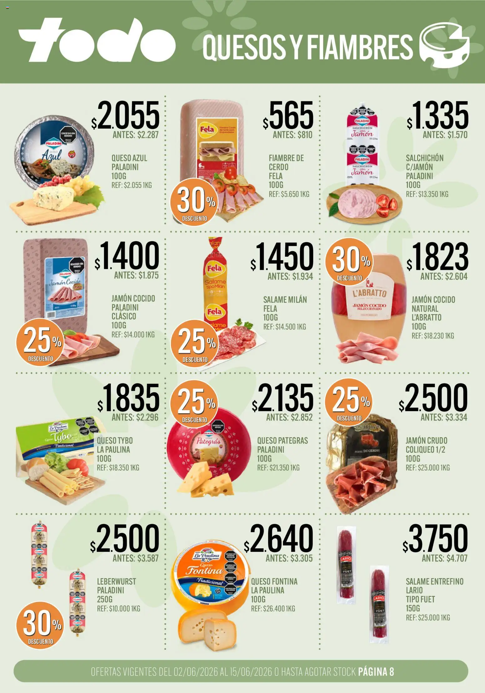 Supermercados TODO - Ofertas │ válido desde el 02.06.2026 | Página: 8