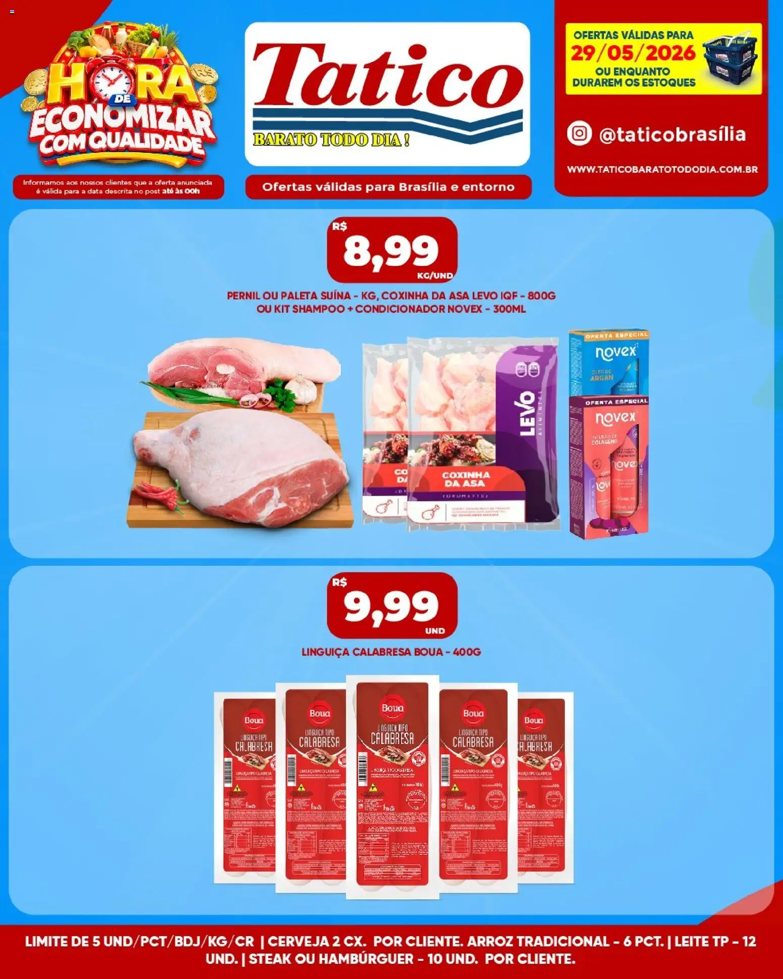 Tatico Folheto - válido de 29.05.2026 | Página: 7 | Produtos: Linguiça, Pernil, Cerveja, Arroz
