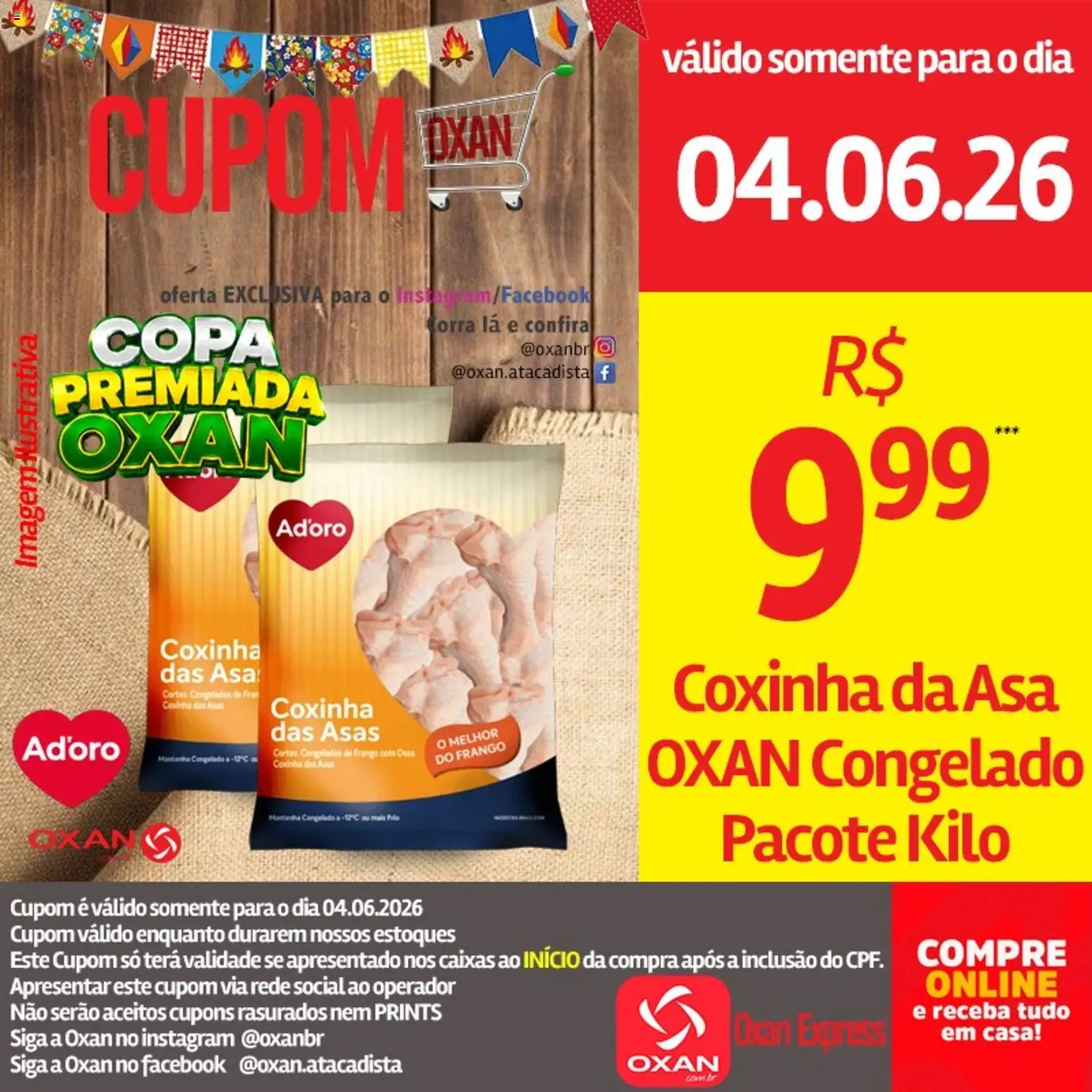 Oxan Atacadista Folheto - válido de 04.06.2026 | Página: 10 | Produtos: Copa, Frango