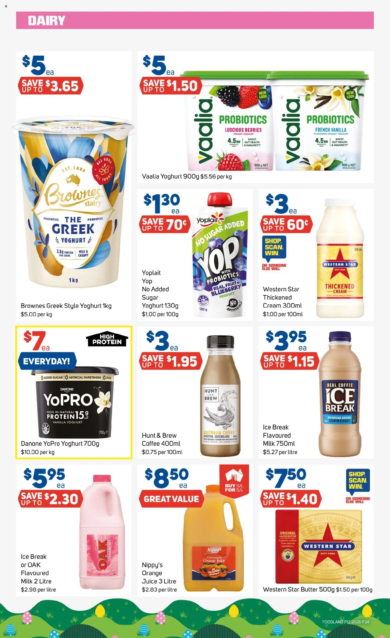 Foodland catalogue - valid from 18.03.2026 | Page: 24 | Products: Butter, Coffee, Cream, Sugar