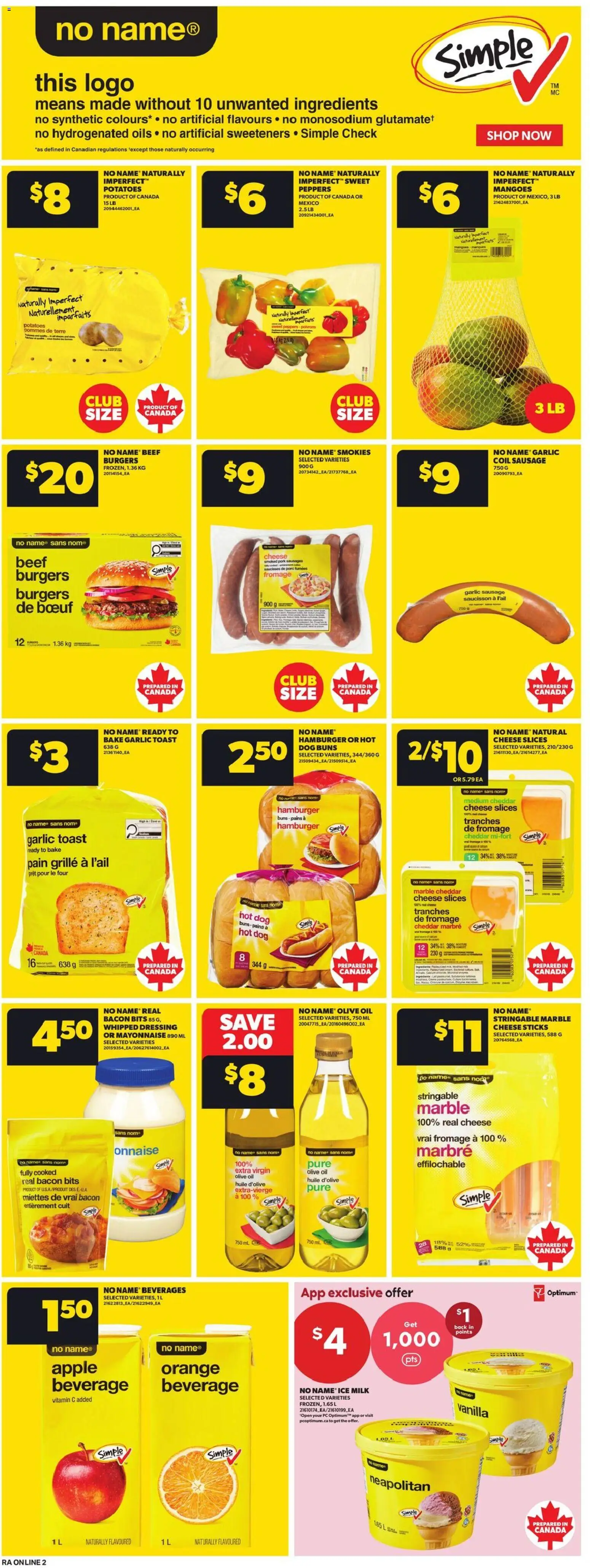 Atlantic Superstore flyer valid from Aug 6, 2026 | Page: 7 | Products: PC, Potatoes, Cheese, Oil