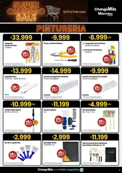 Vista previa Punto Mayorista Super Chango Sale válido desde el 05.05.2026 | Página: 7 | Productos: Cable, Destornillador, Pinza, Bandeja