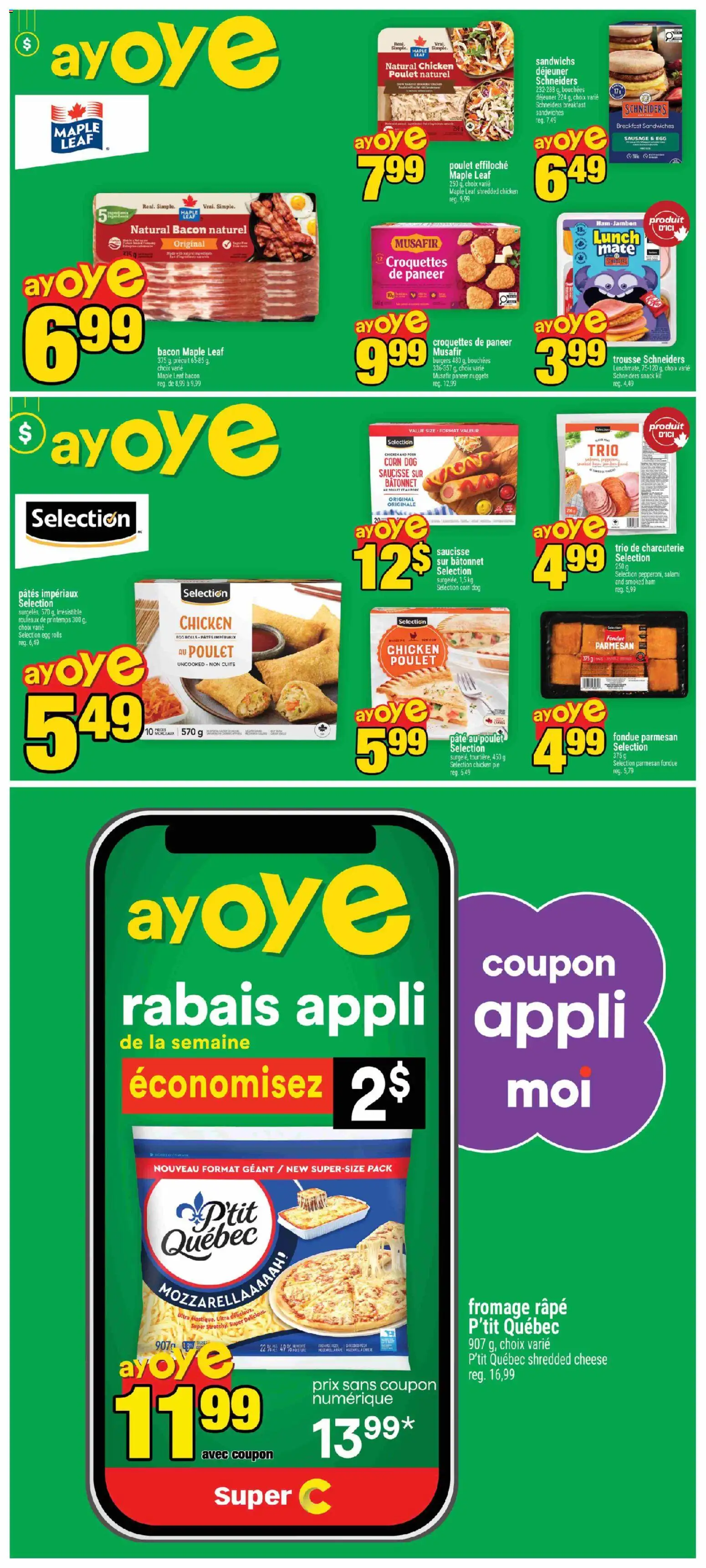 Super C flyer valid from Sep 10, 2026 | Page: 6 | Products: Sausage, Burgers, Cheese, Salami