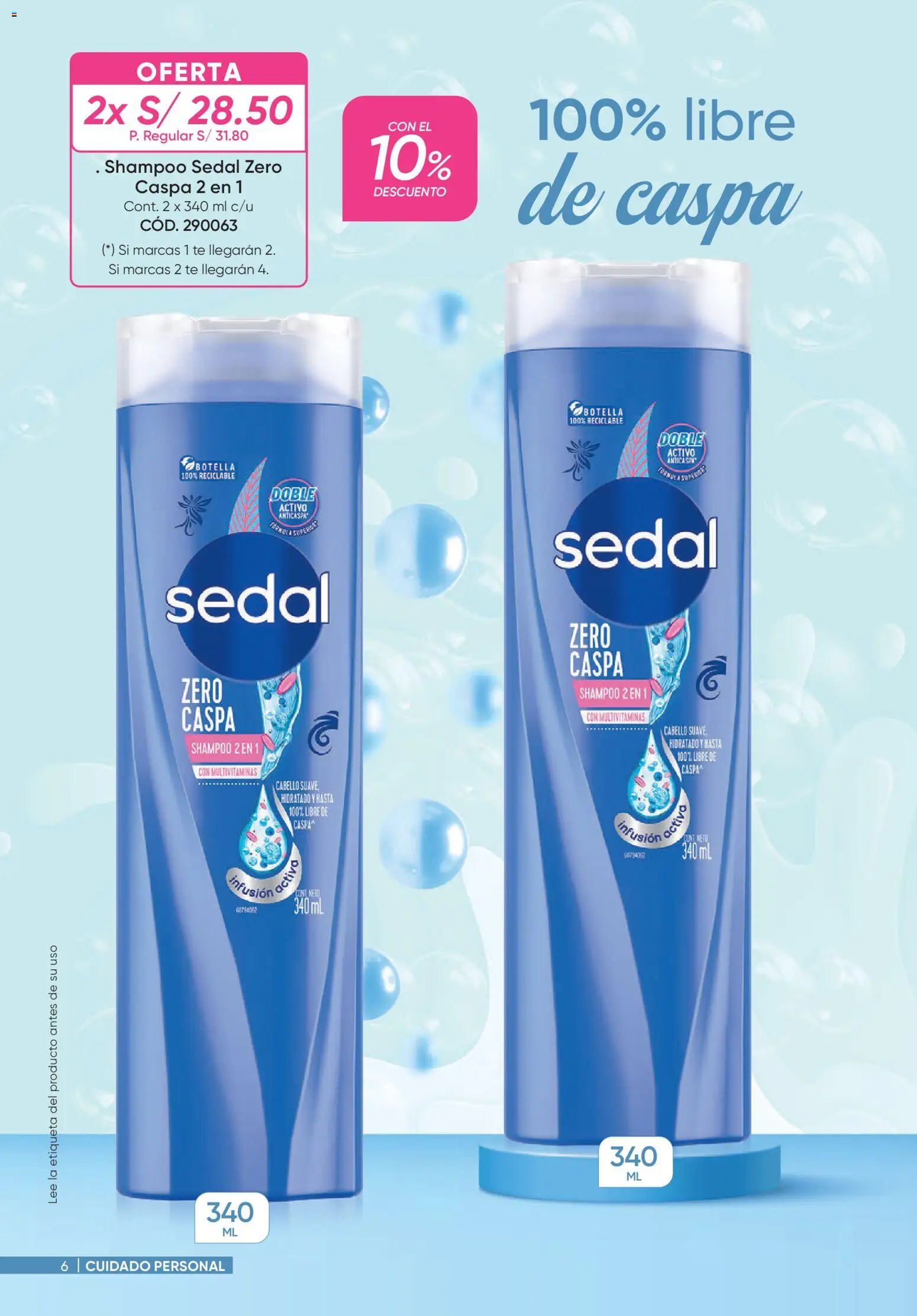 Catálogo Azzorti válido desde 14/08/2026 | Página: 6 | Productos: Shampoo, Té